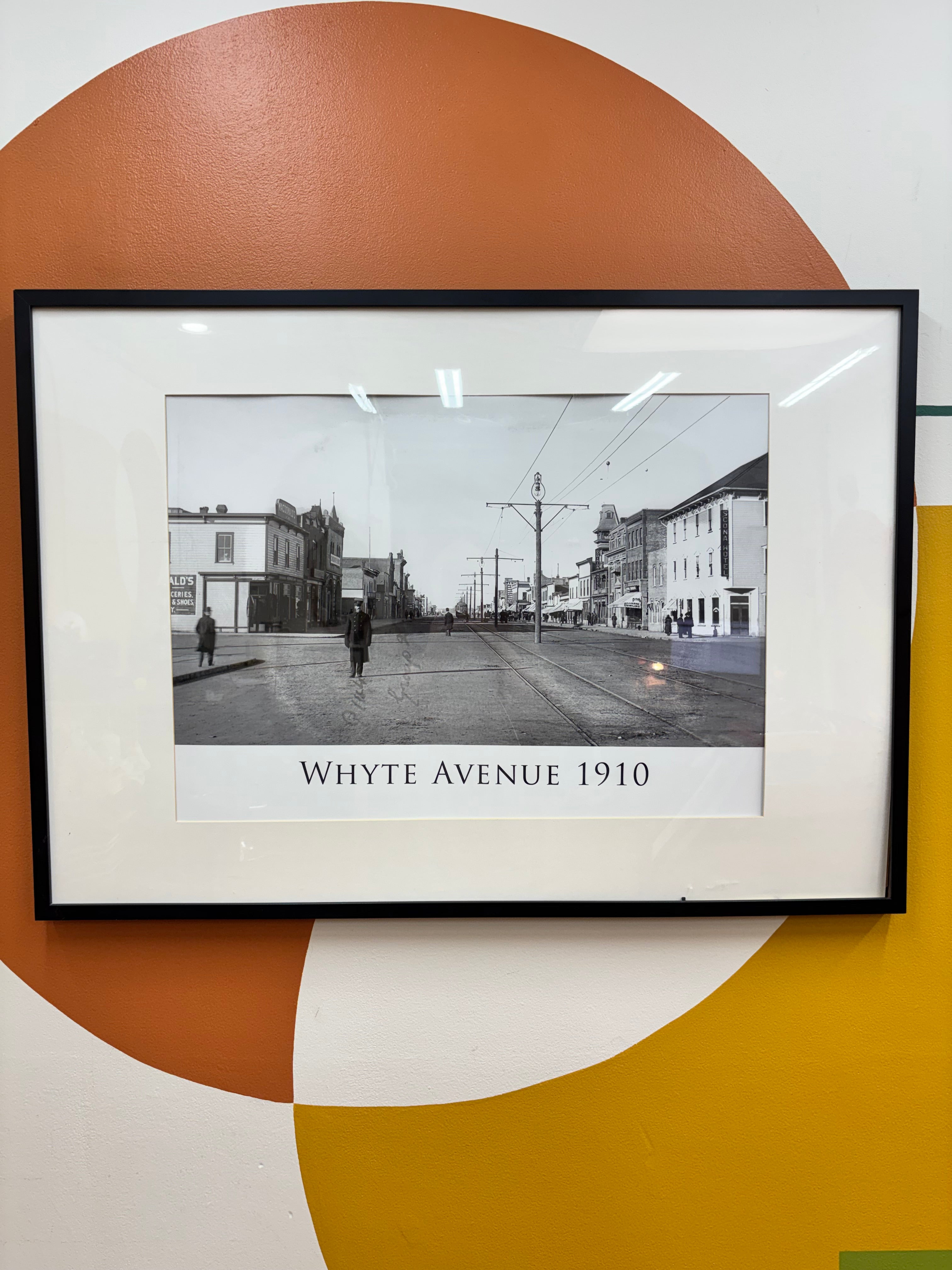 Large Framed Whyte Avenue 1910 Print