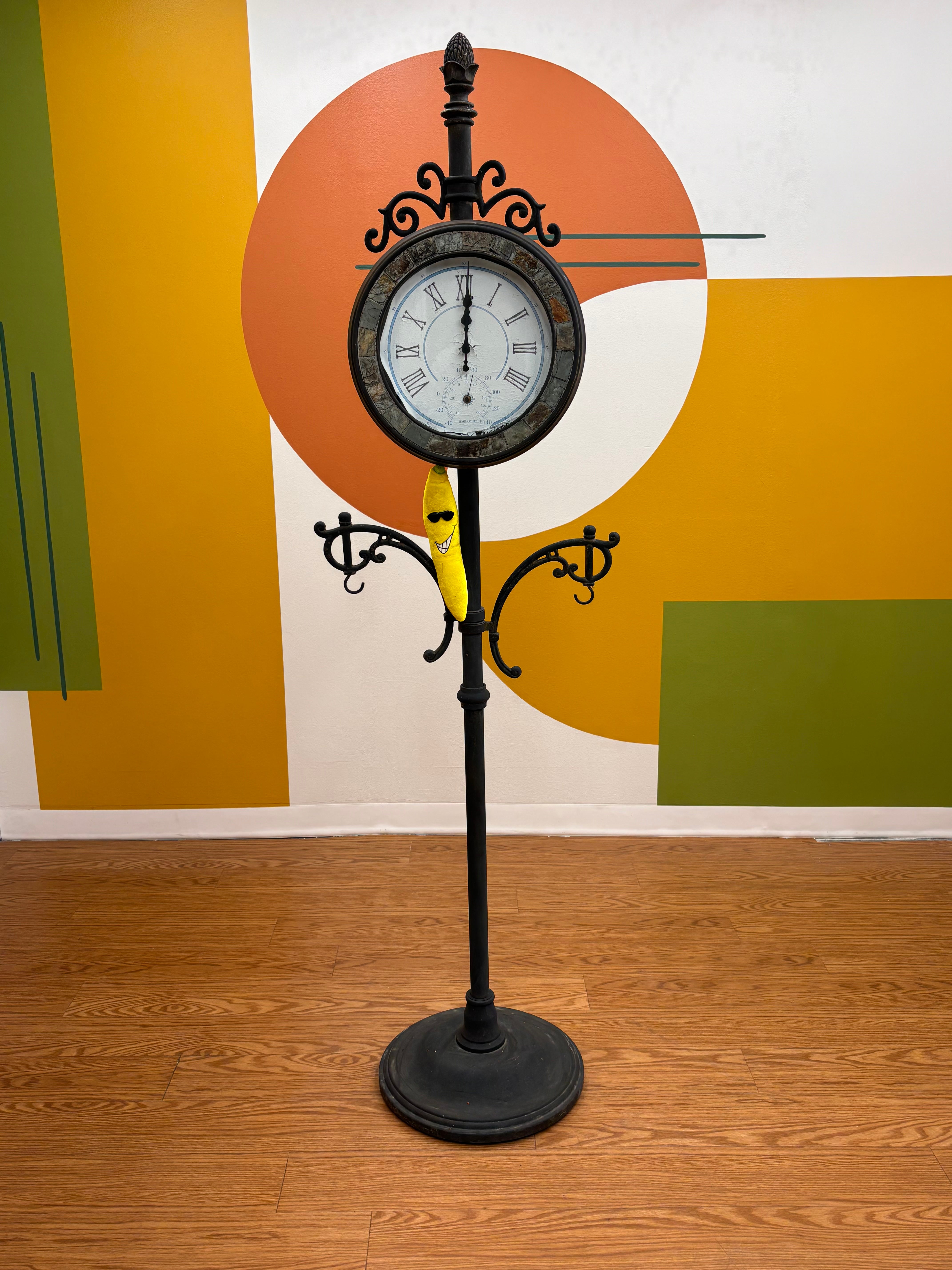 Cast Iron Floor Clock