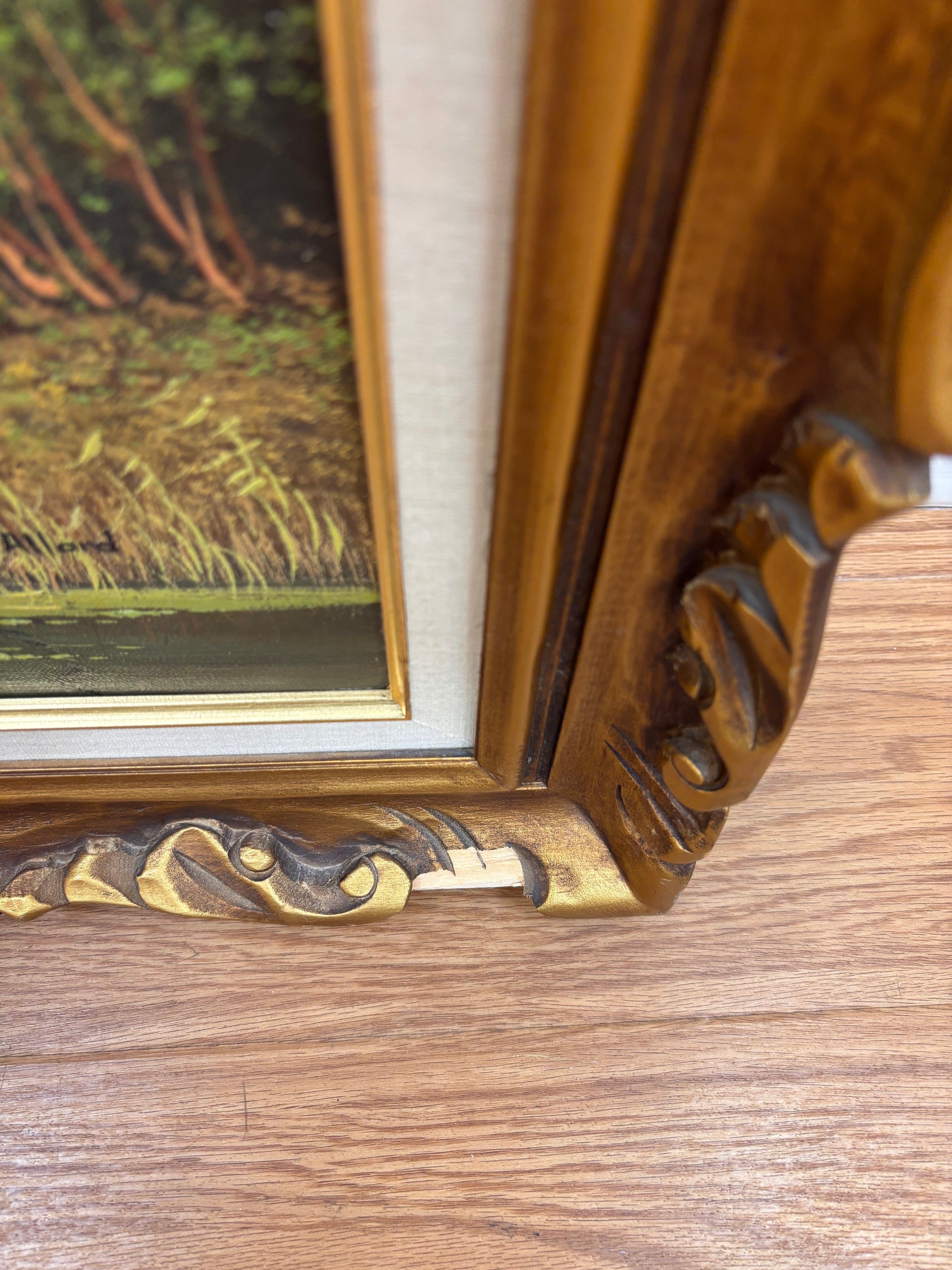 Large Gold Framed Painting