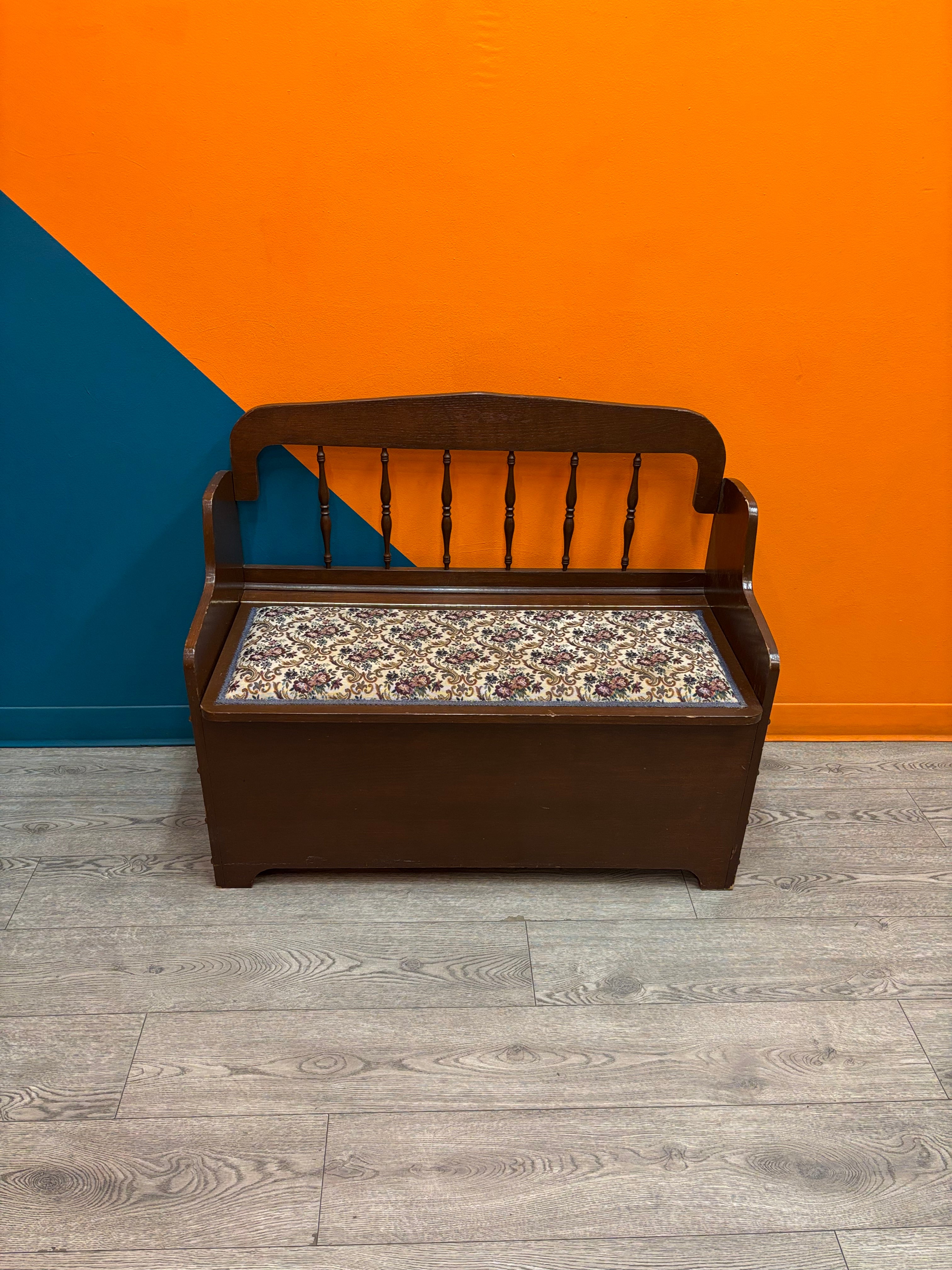 Wood Storage Bench