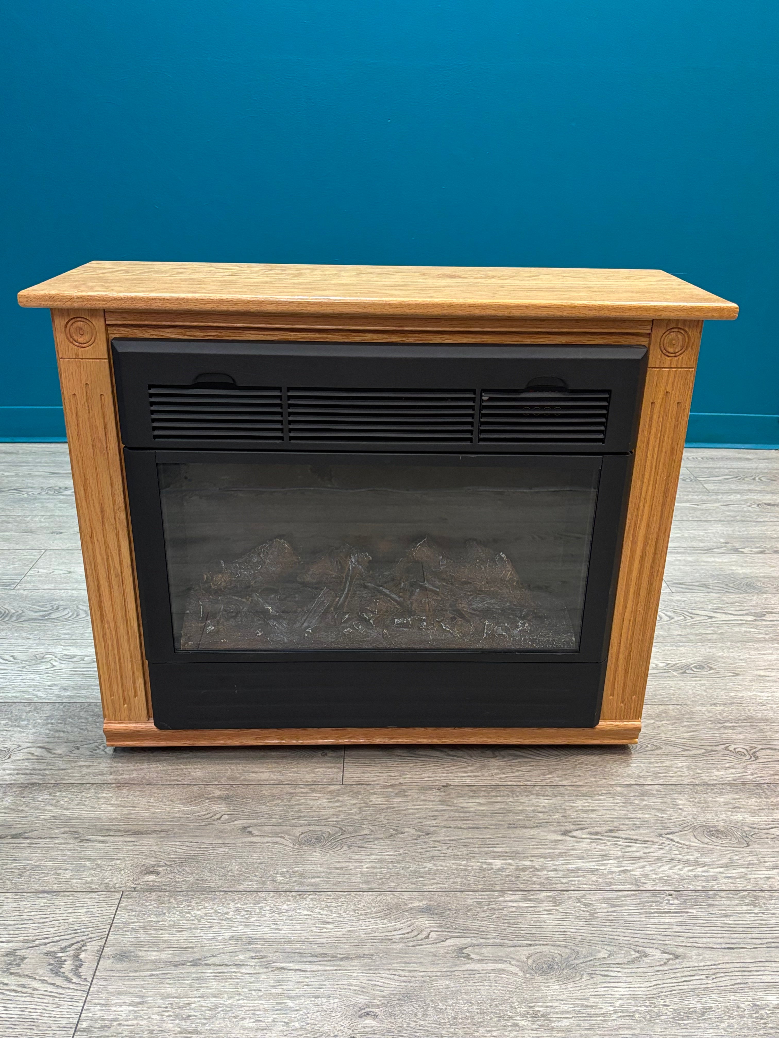 Rolling Electric Fireplace (Heat Surge)