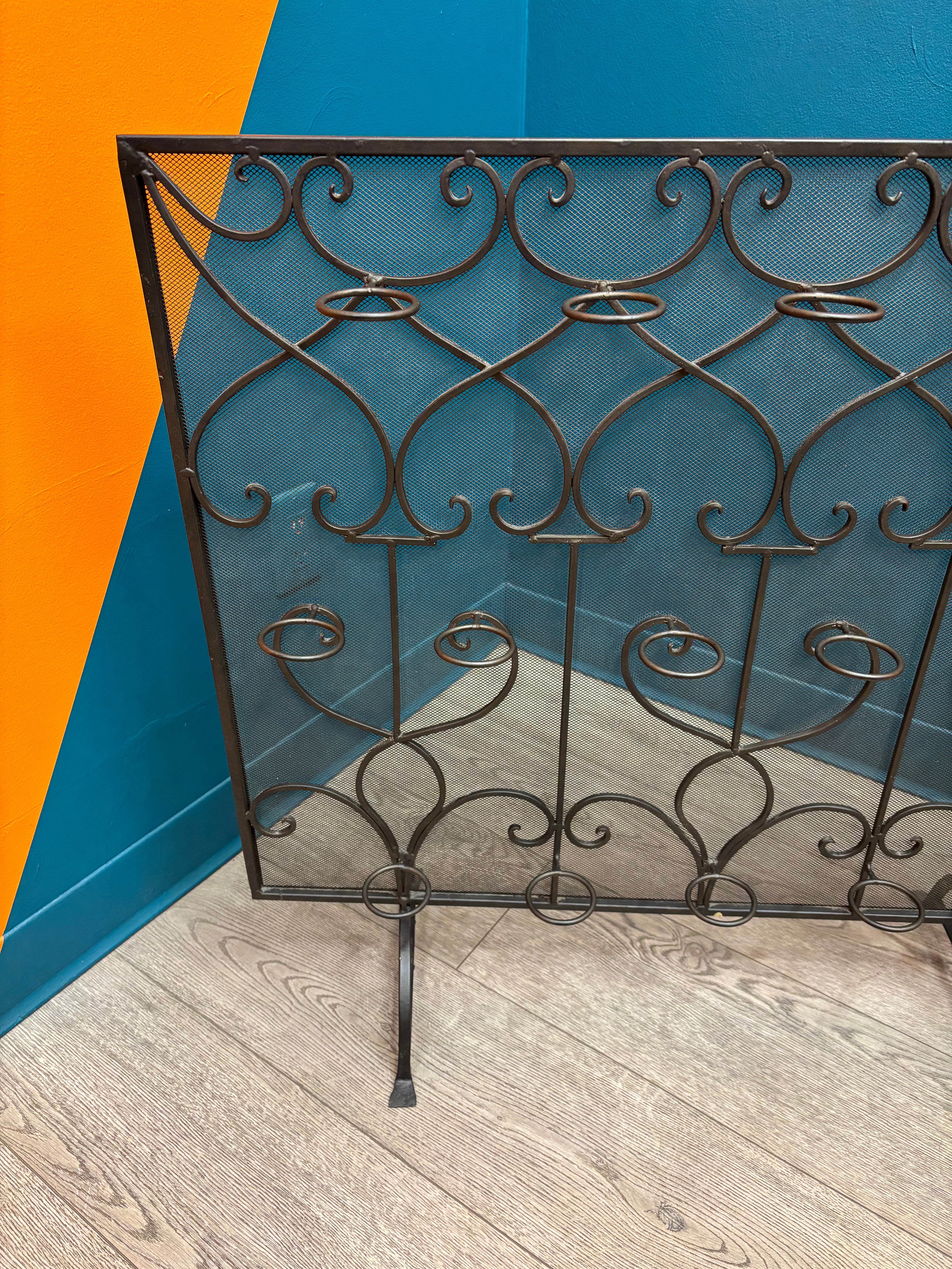 Wrought Iron Fireplace Screen