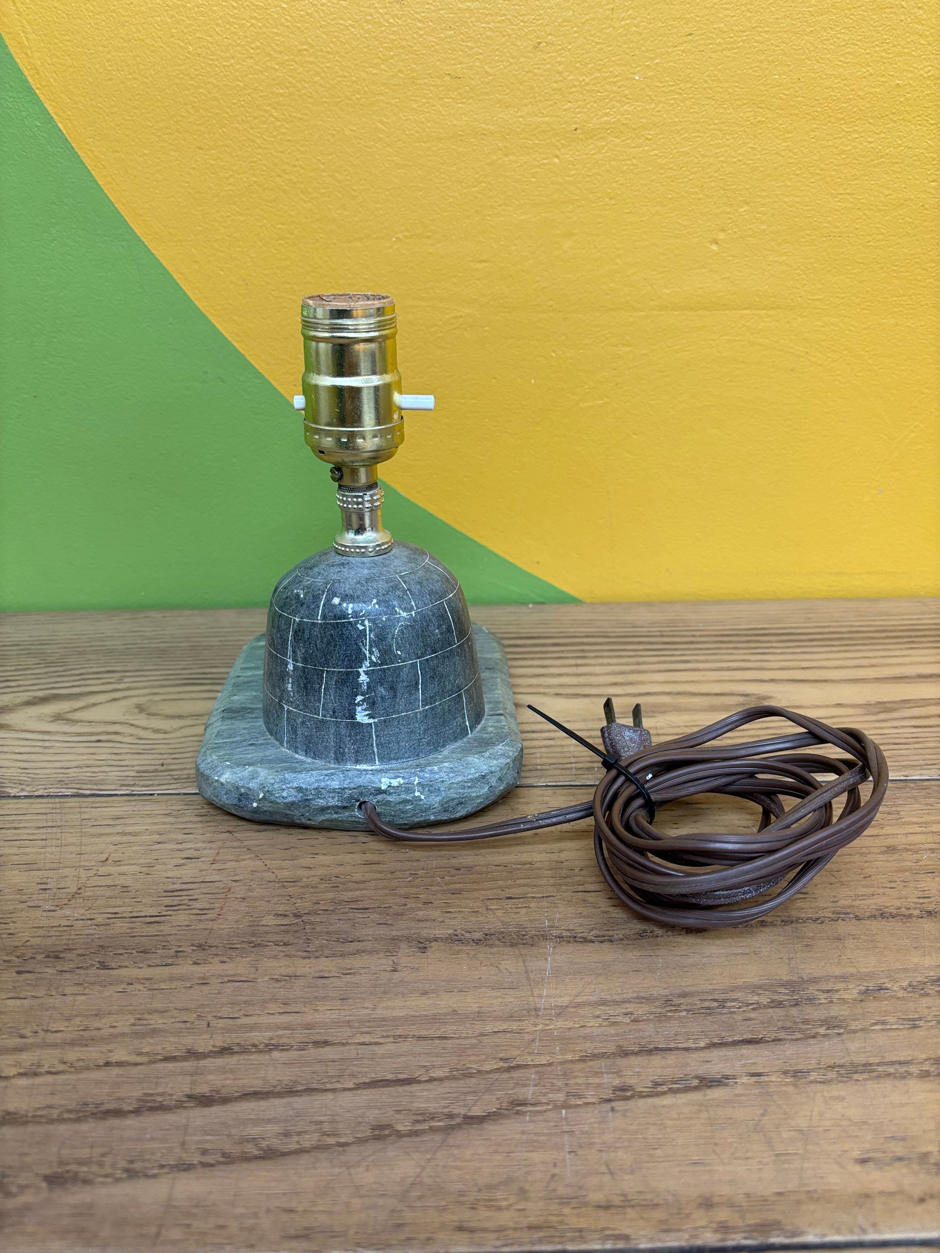 Soapstone Igloo Lamp Base