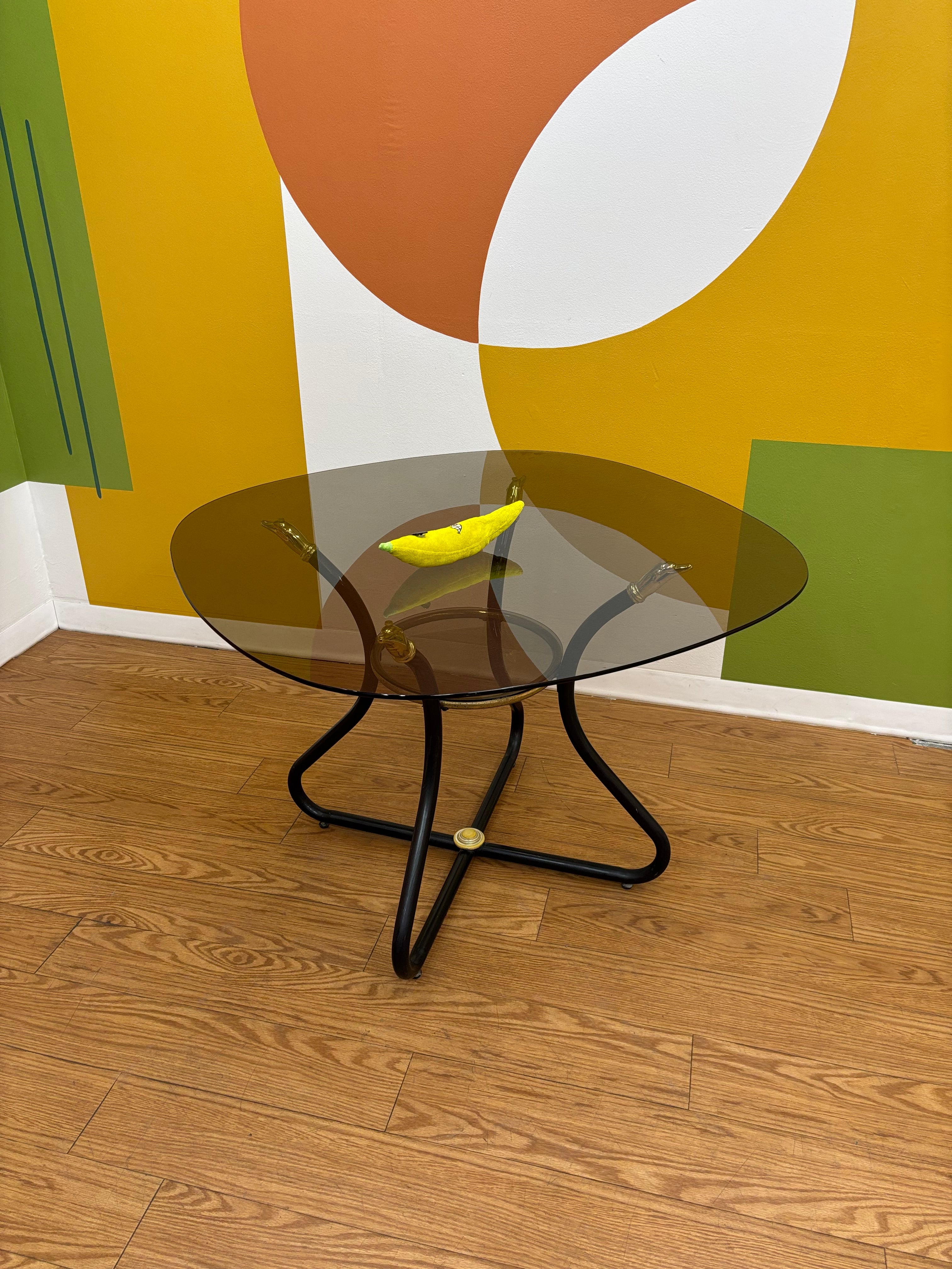Glass Top Dining Table