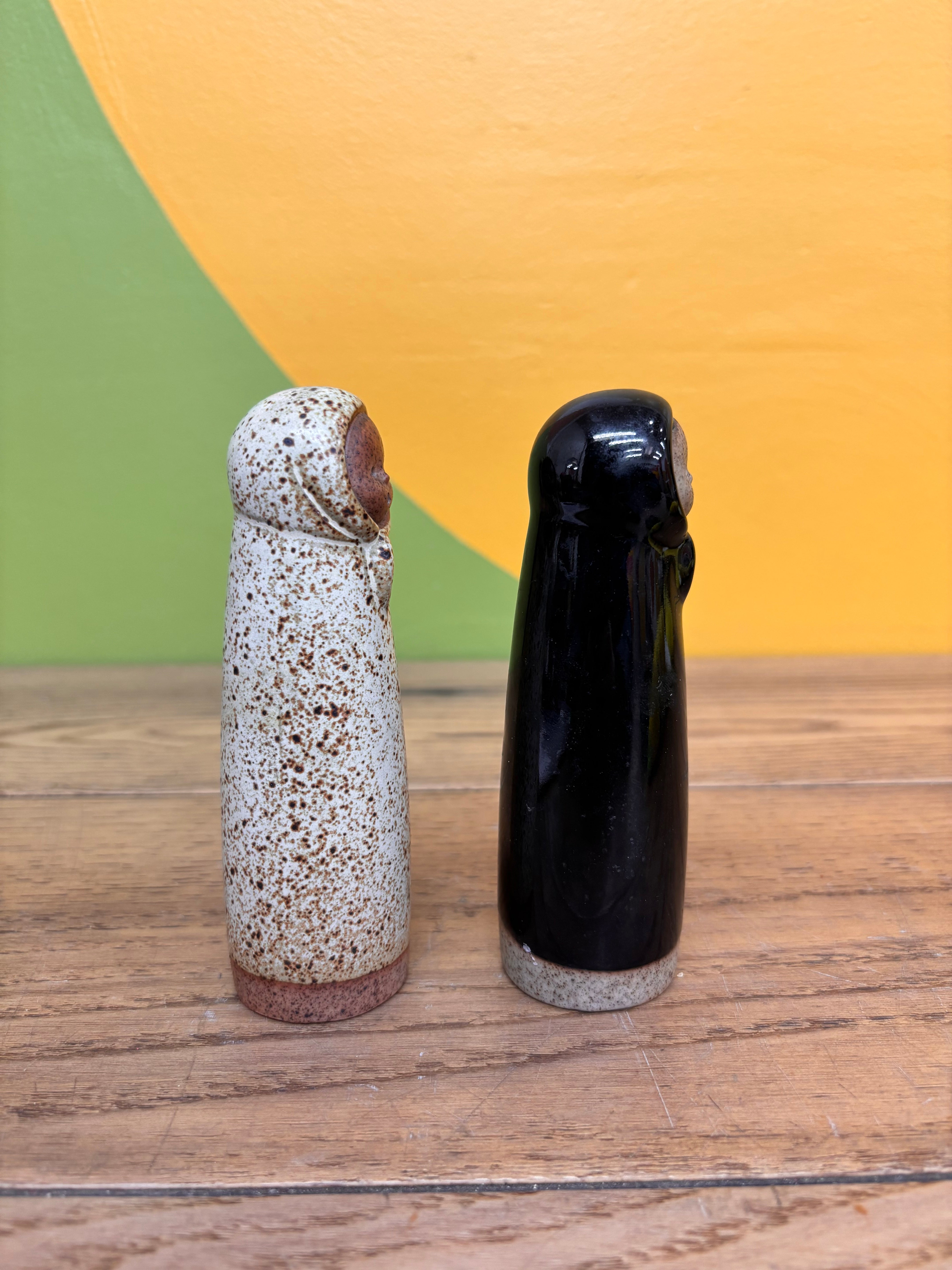 Stoneware Salt and Pepper Shakers