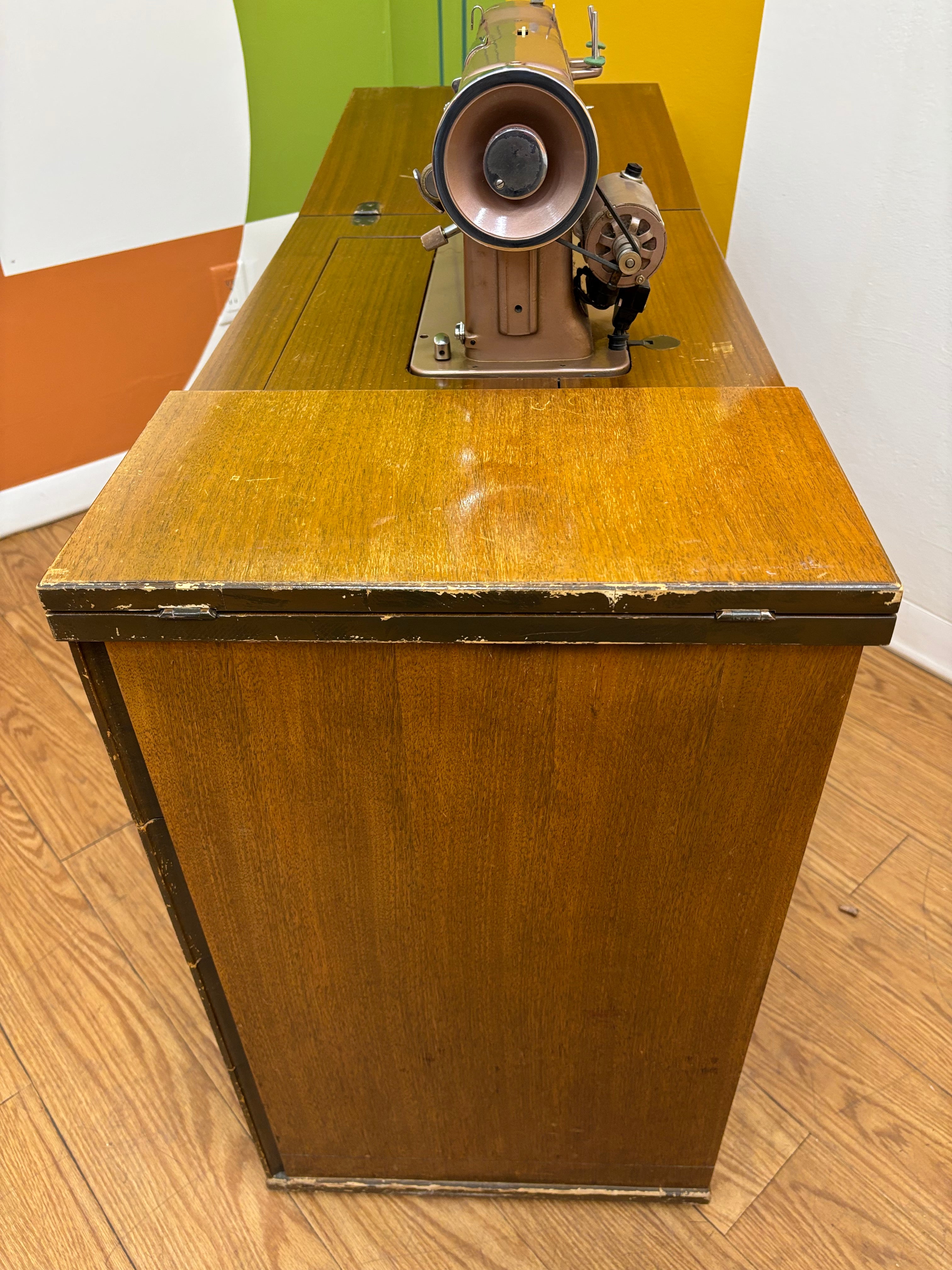 Domestic Imperial Automatic Sewing Machine Cabinet