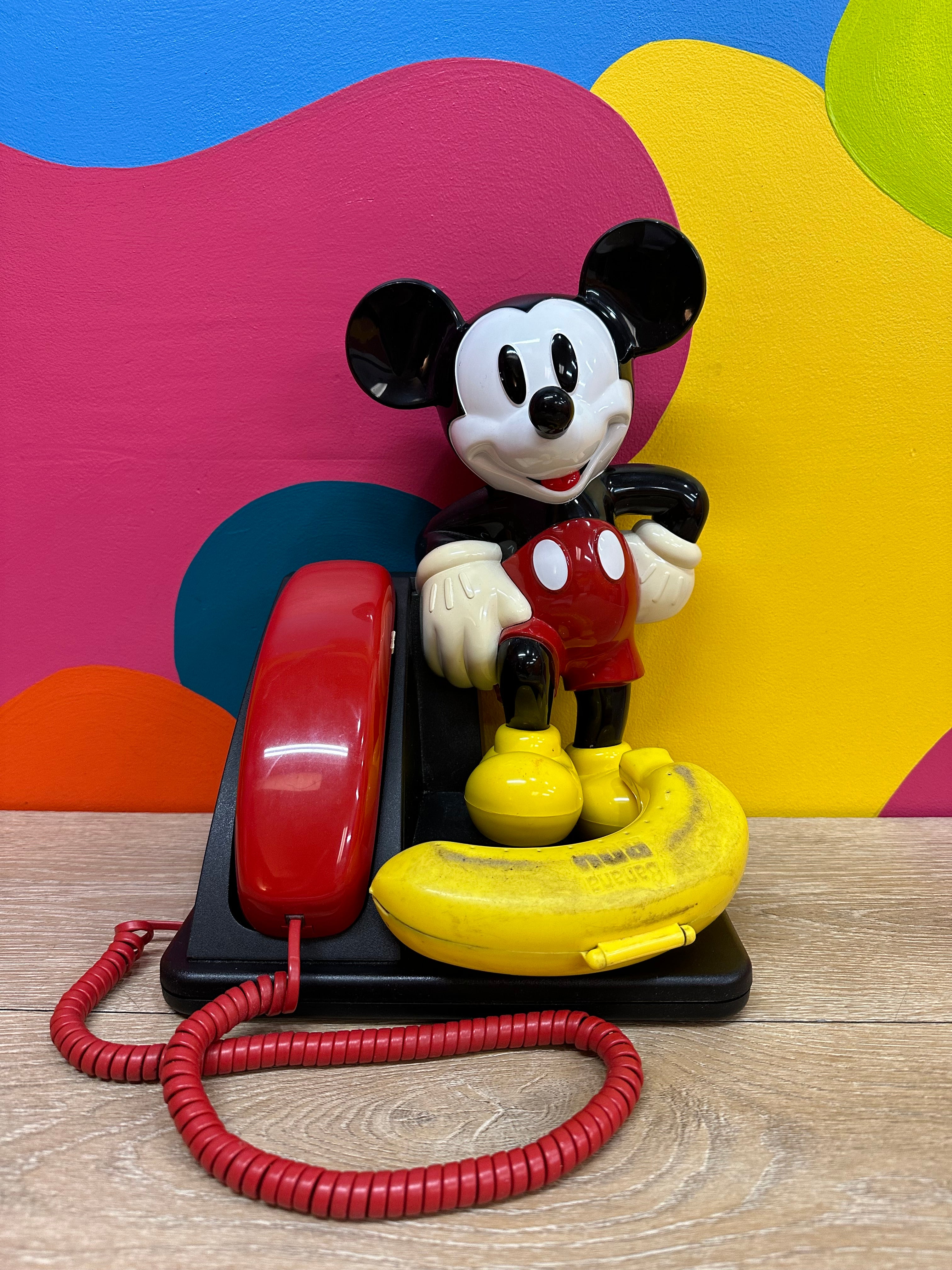 Mickey Mouse A&T Push Button Telephone