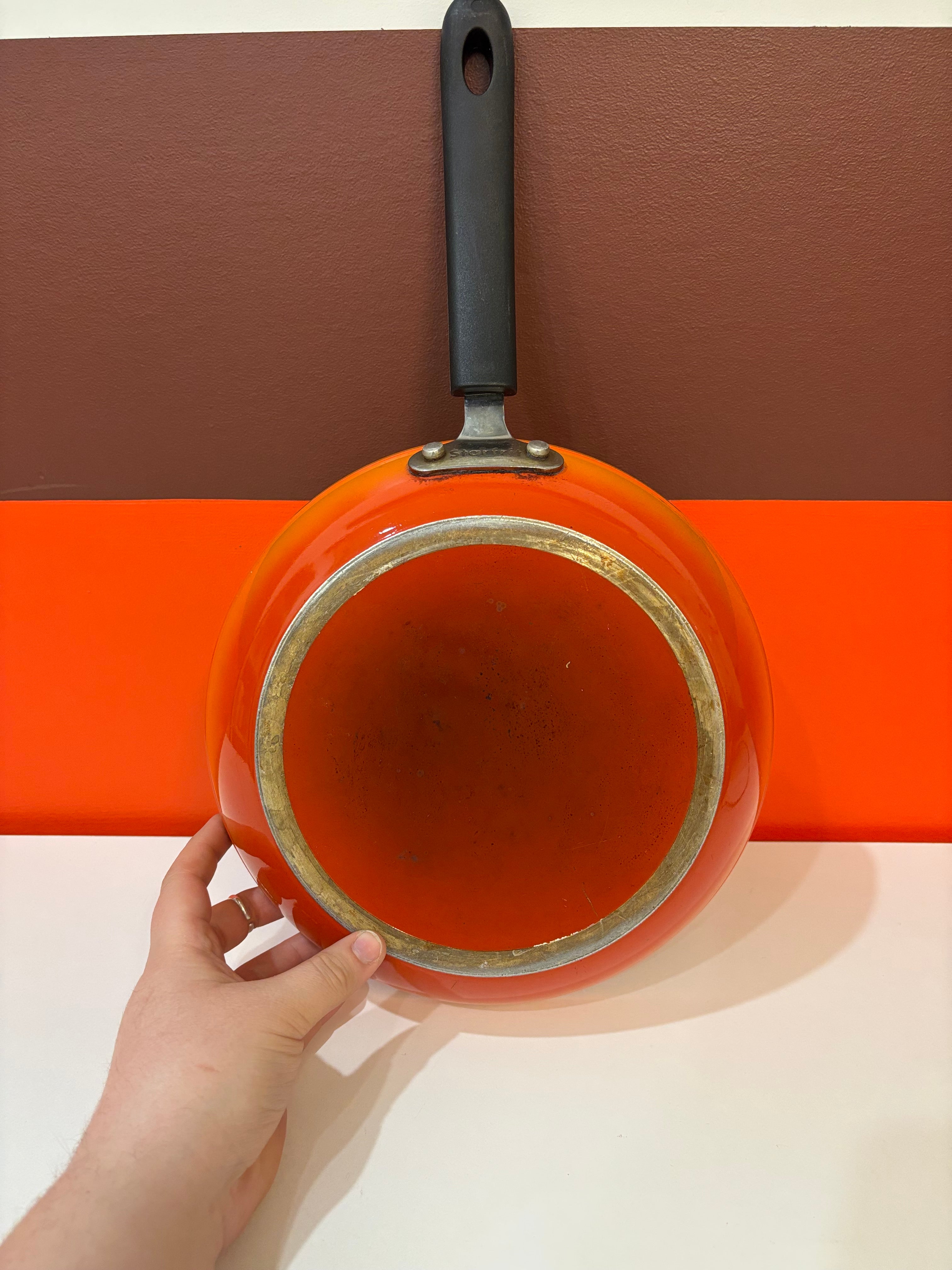 Orange Starfrit The Rock Frying Pan