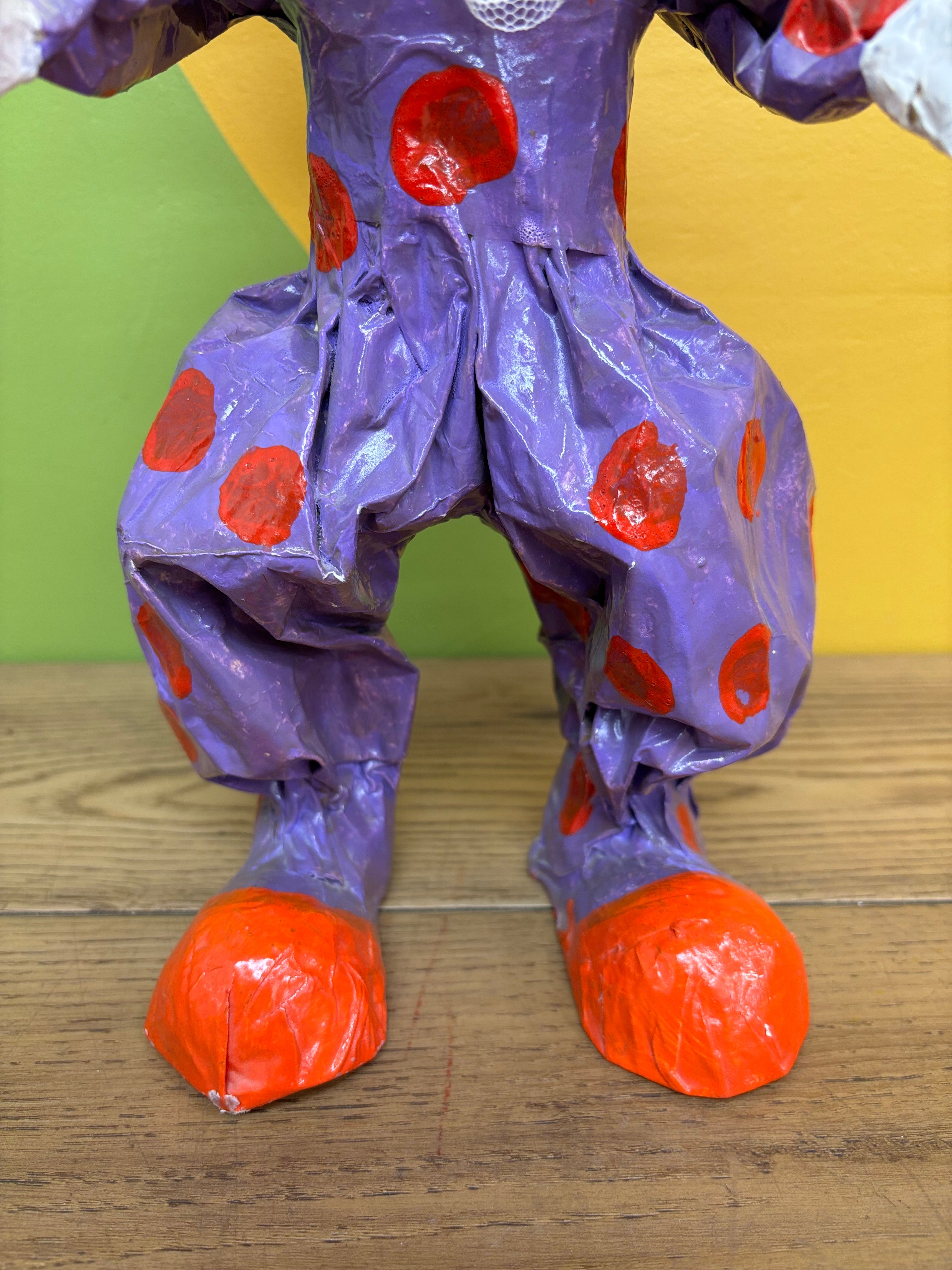 Paper Mache Clown Statue
