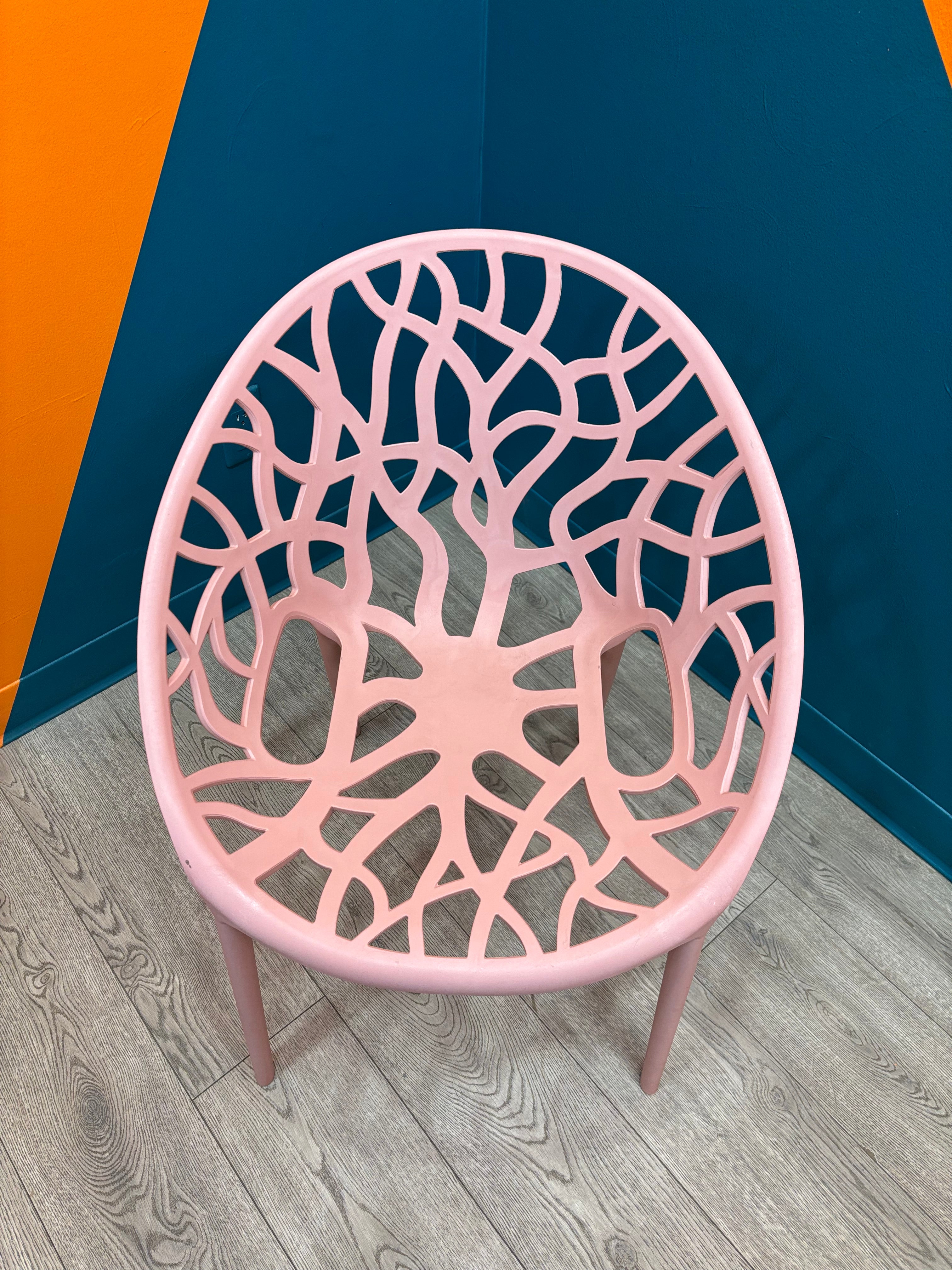 Pink Dining Room Chair with Cushion (2 available)