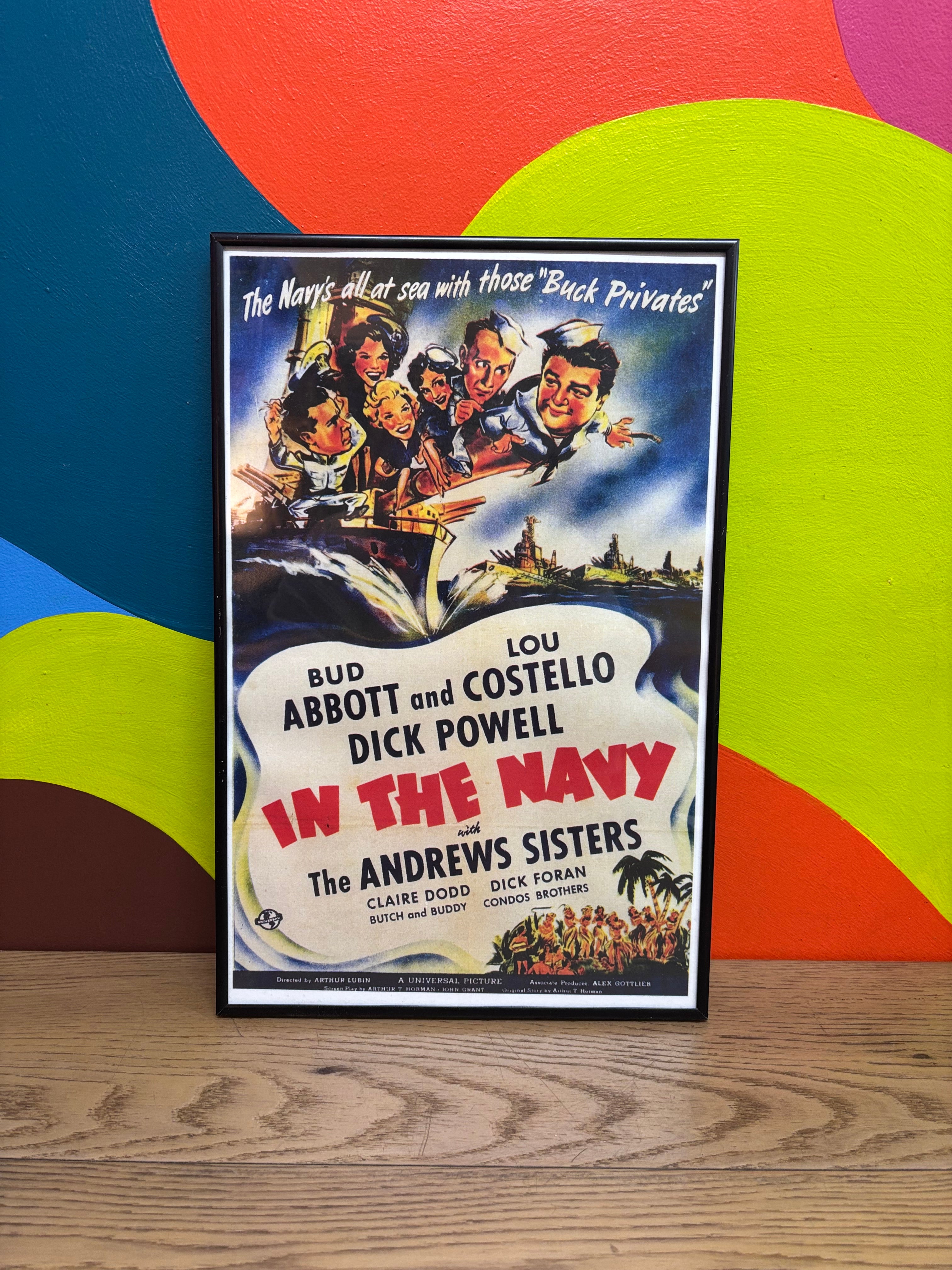 Framed Movie Poster of In the Navy (1941)