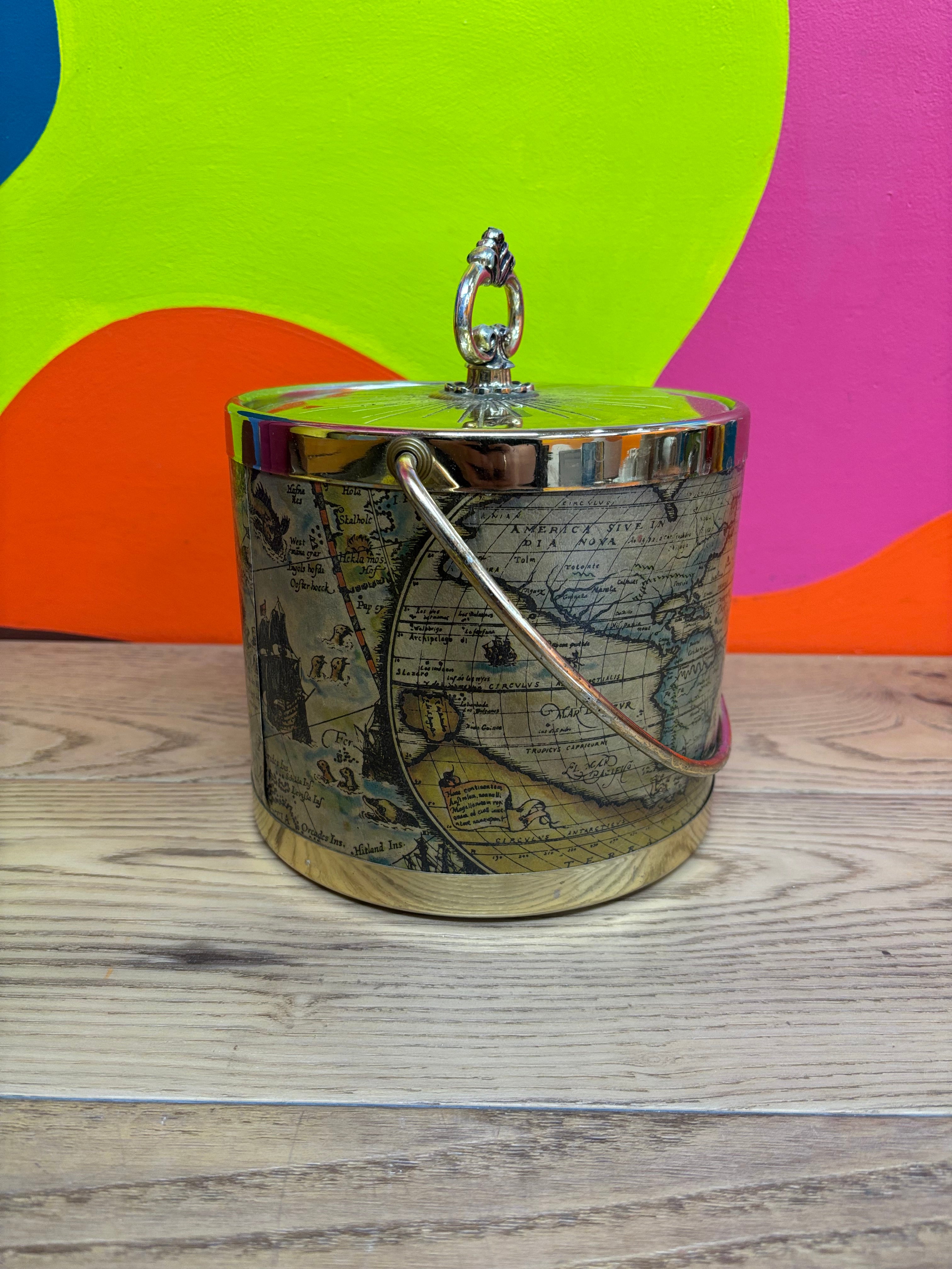World Map Ice Bucket
