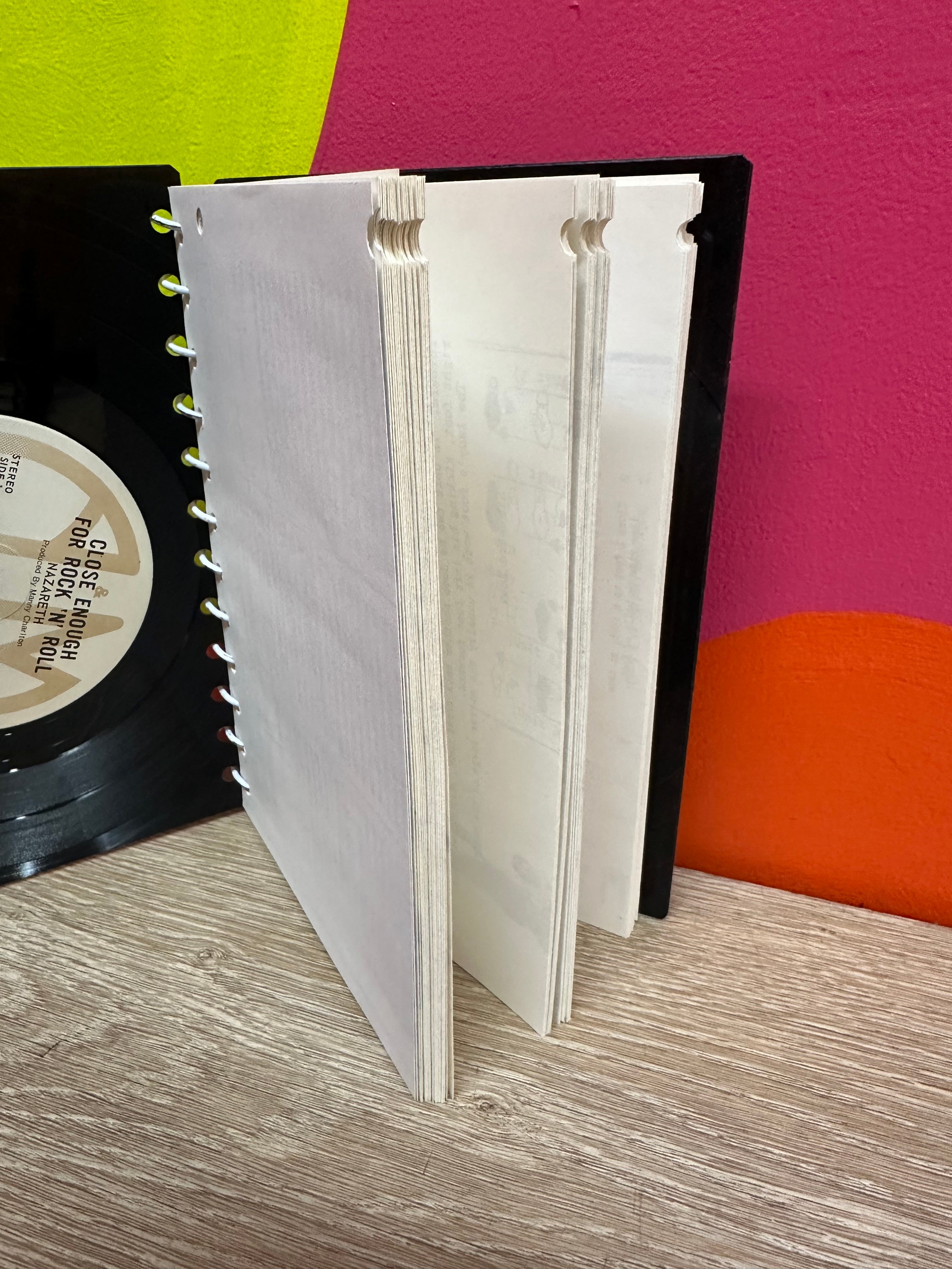 Handmade Vinyl Notebook