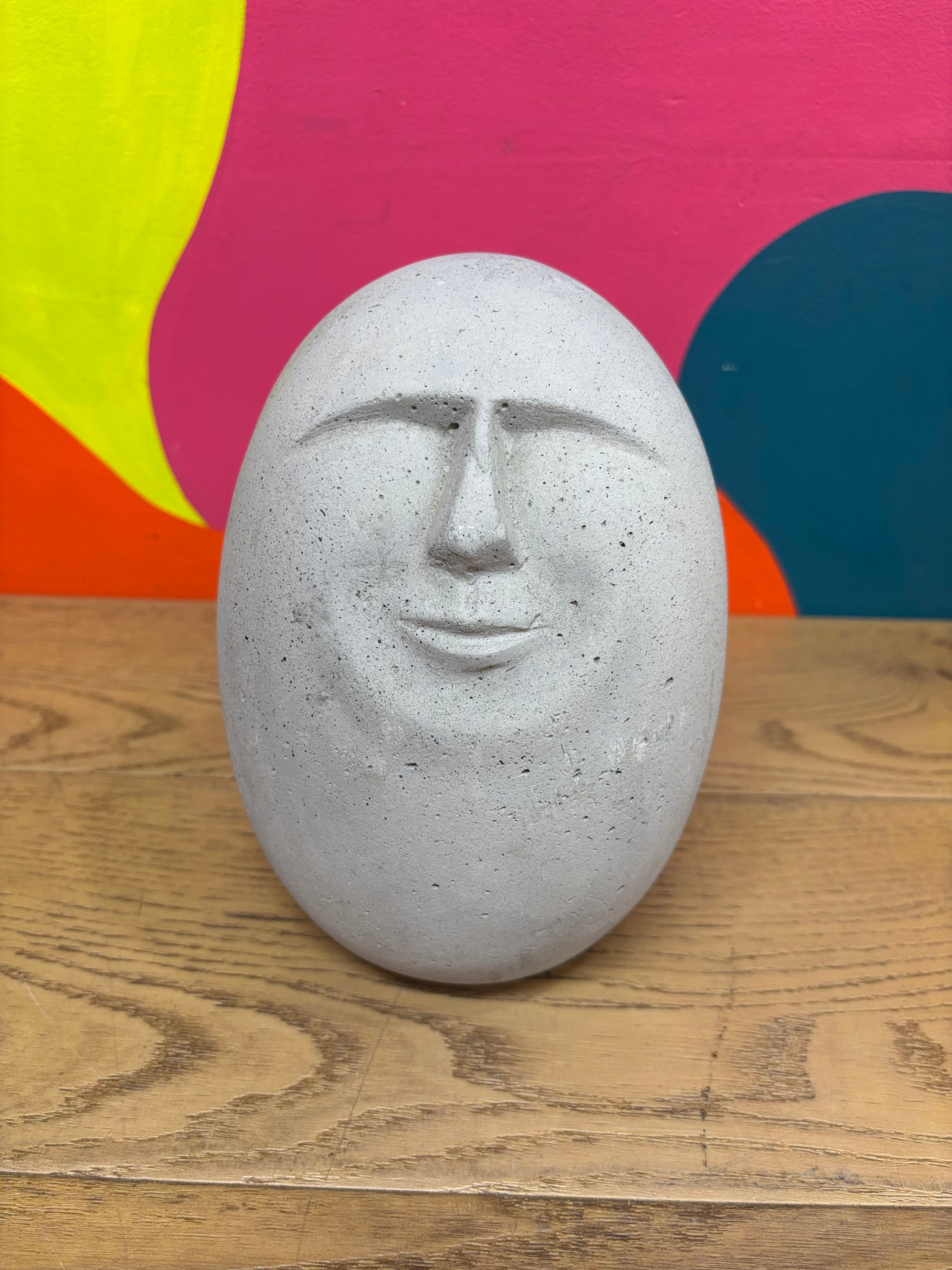 Egg Shaped Stone Sculpture