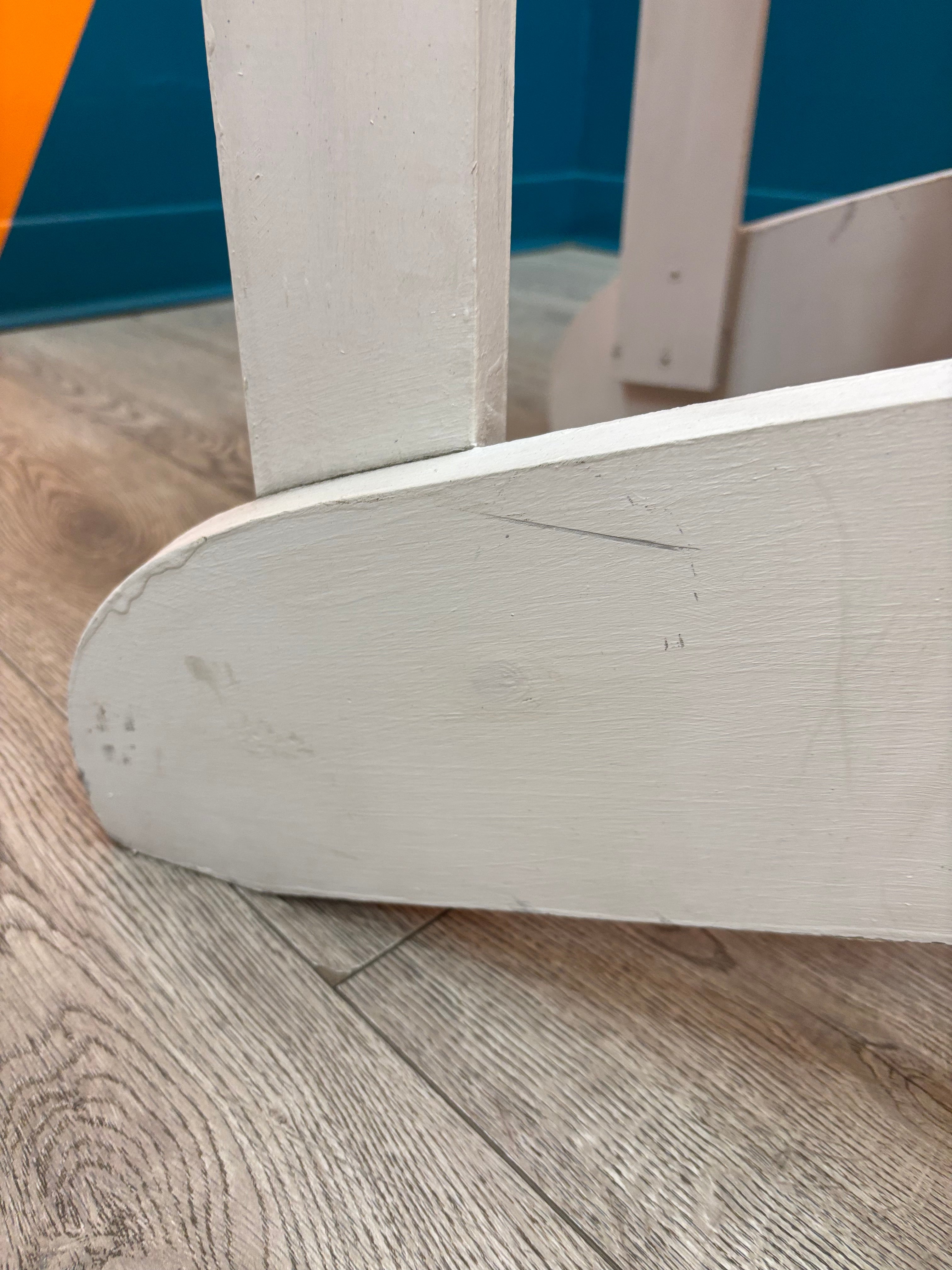 White Wood Adirondack Lounge Chair #2