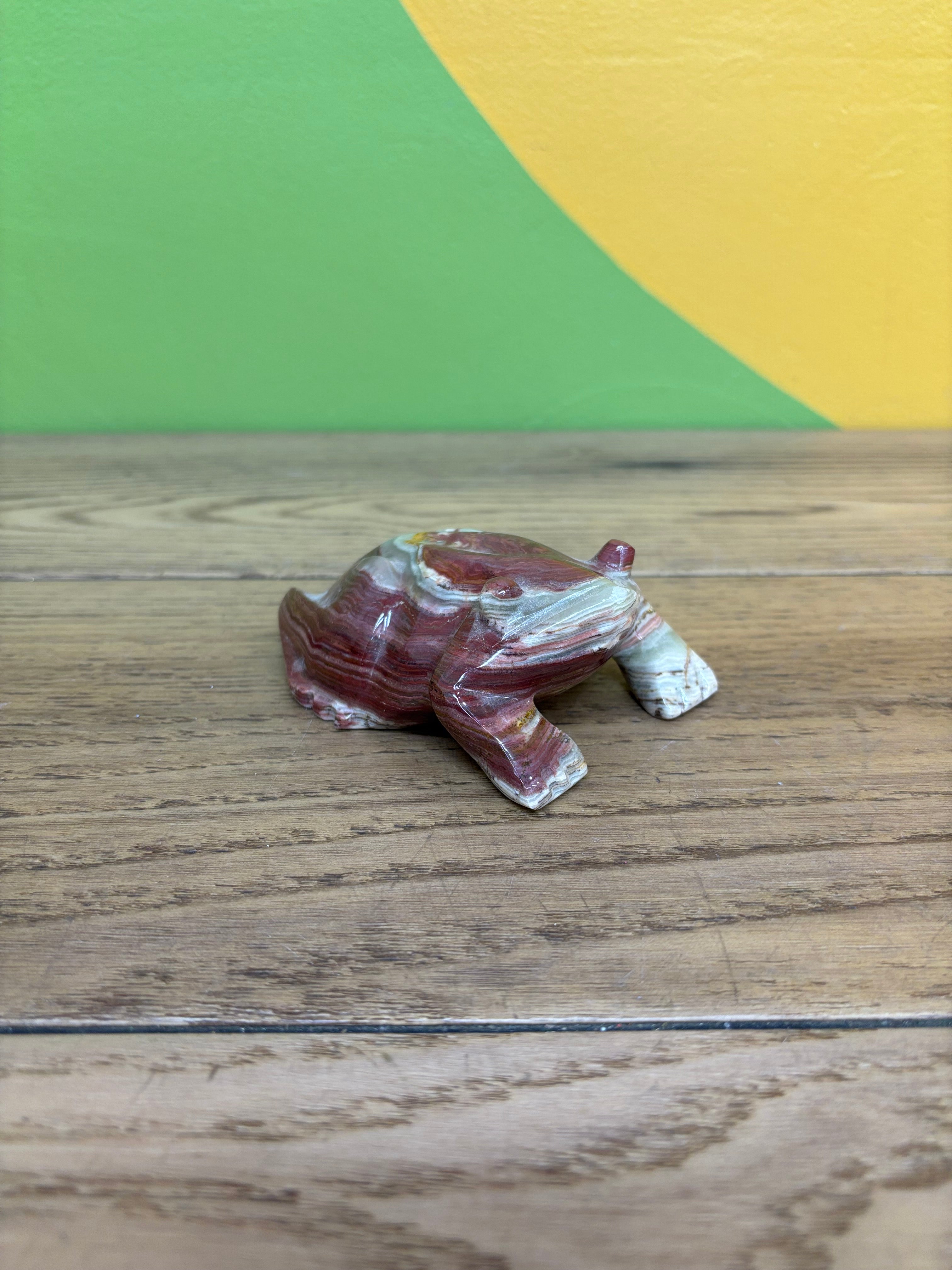 Stone Frog Figurine