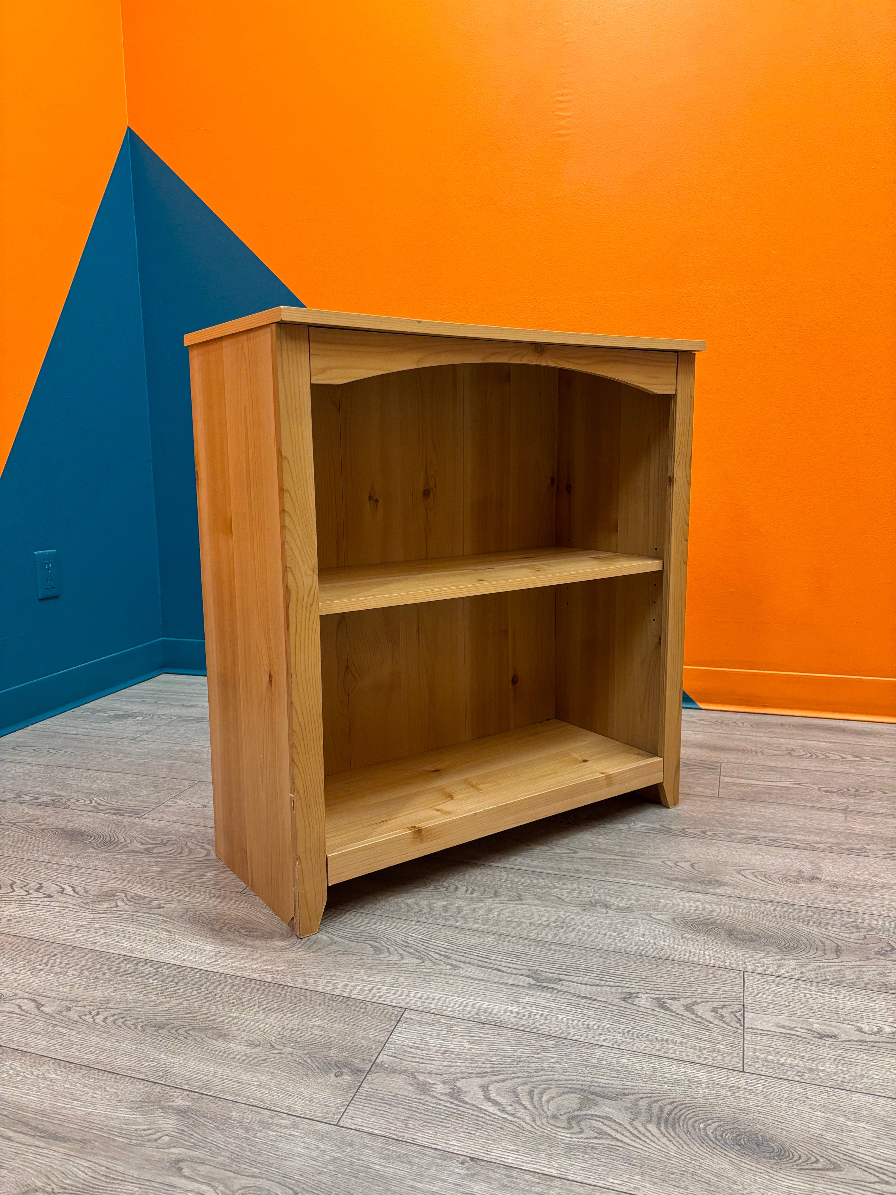 Light Brown Wood Bookshelf