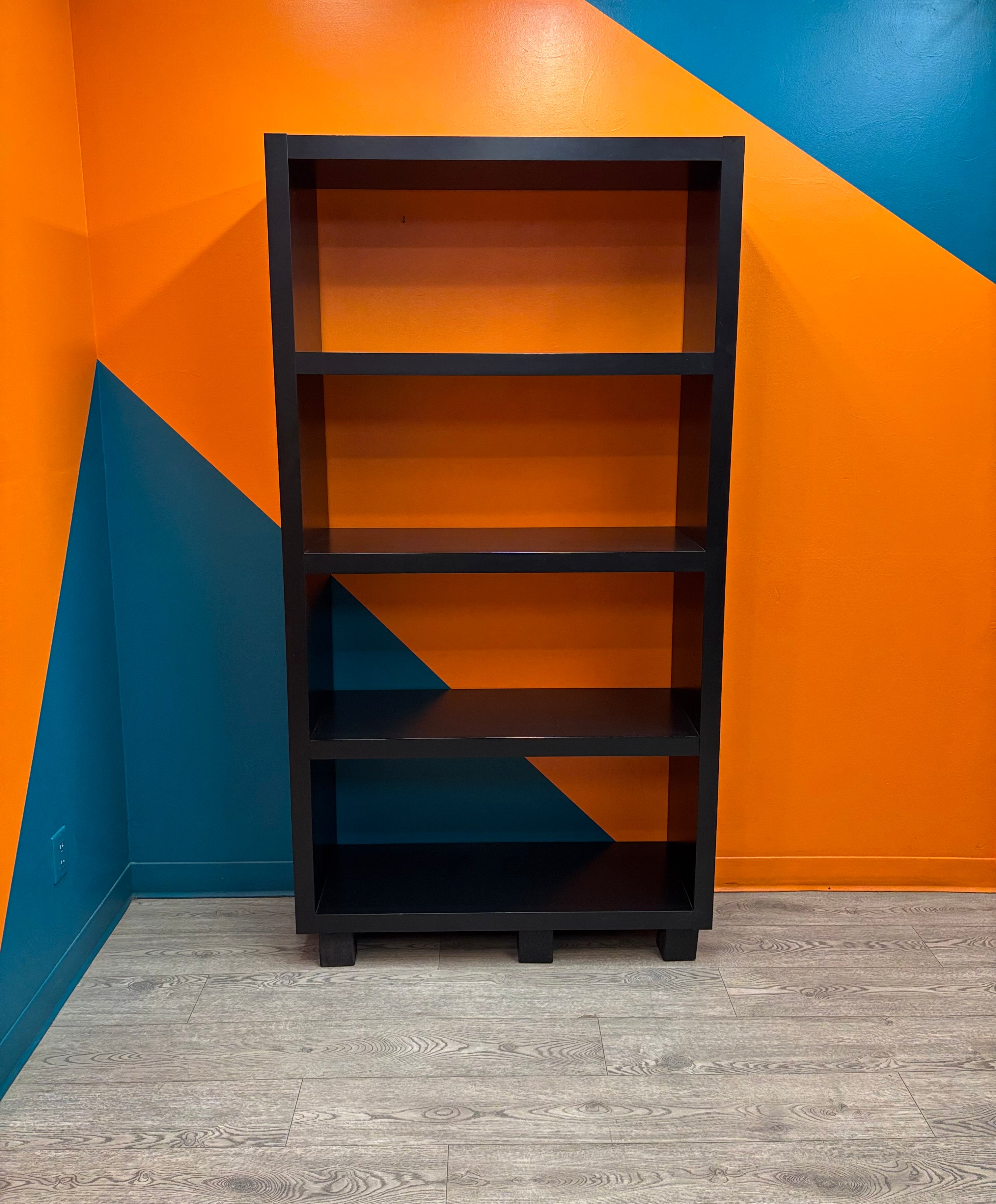 Tall Black Bookshelf