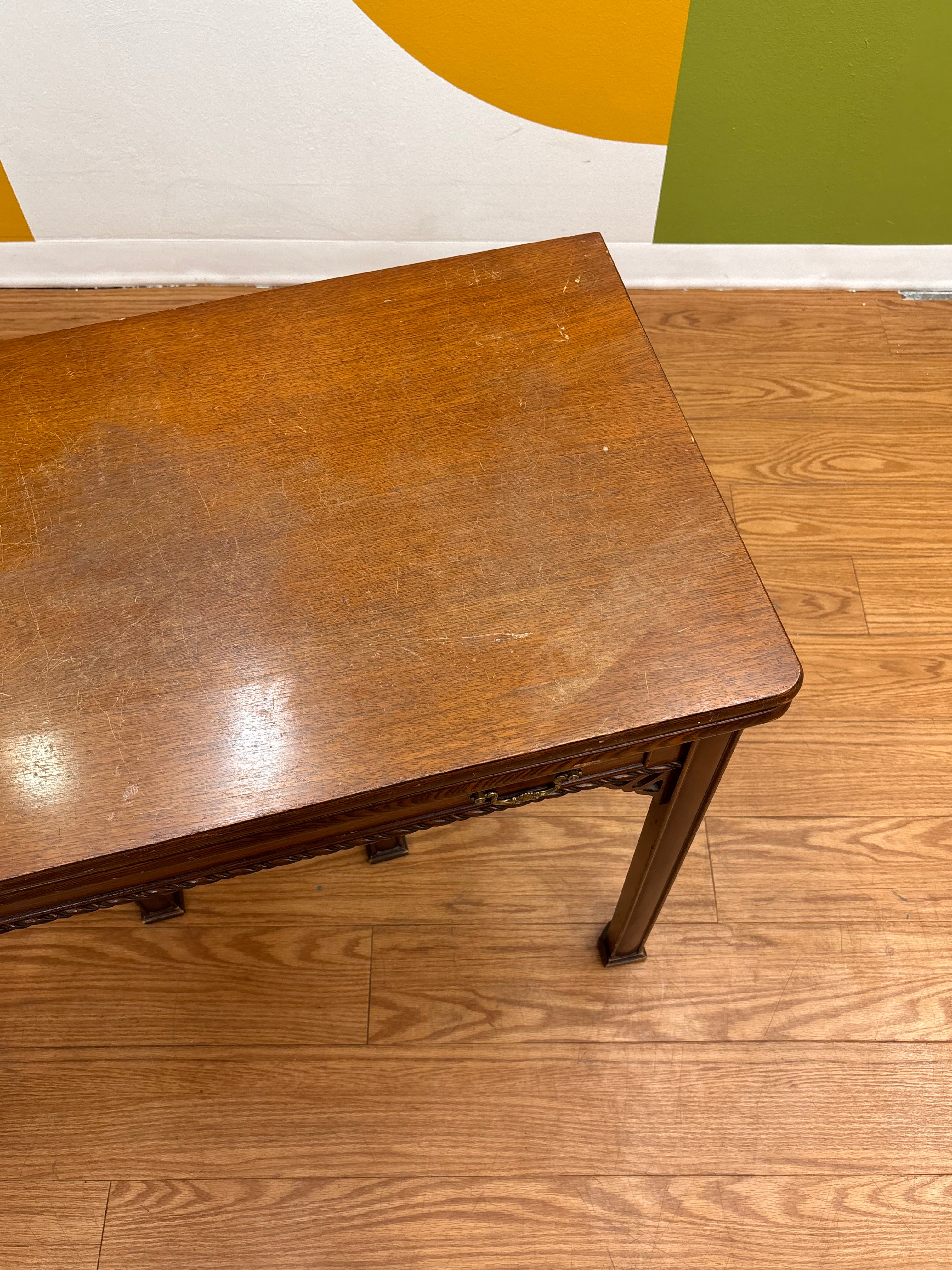 Wood Drop Leaf Dining Table