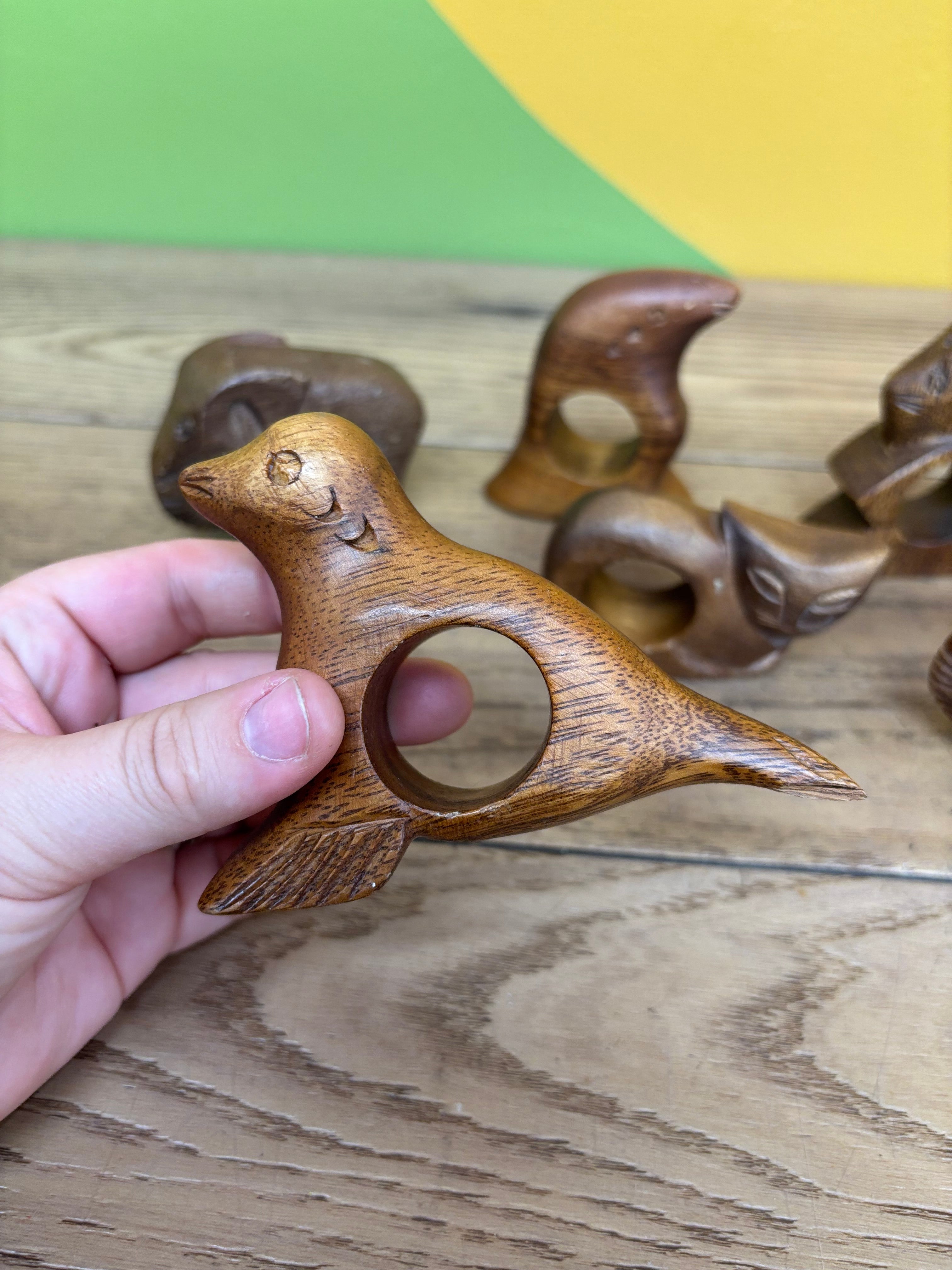 Wood Animal Napkin Holders