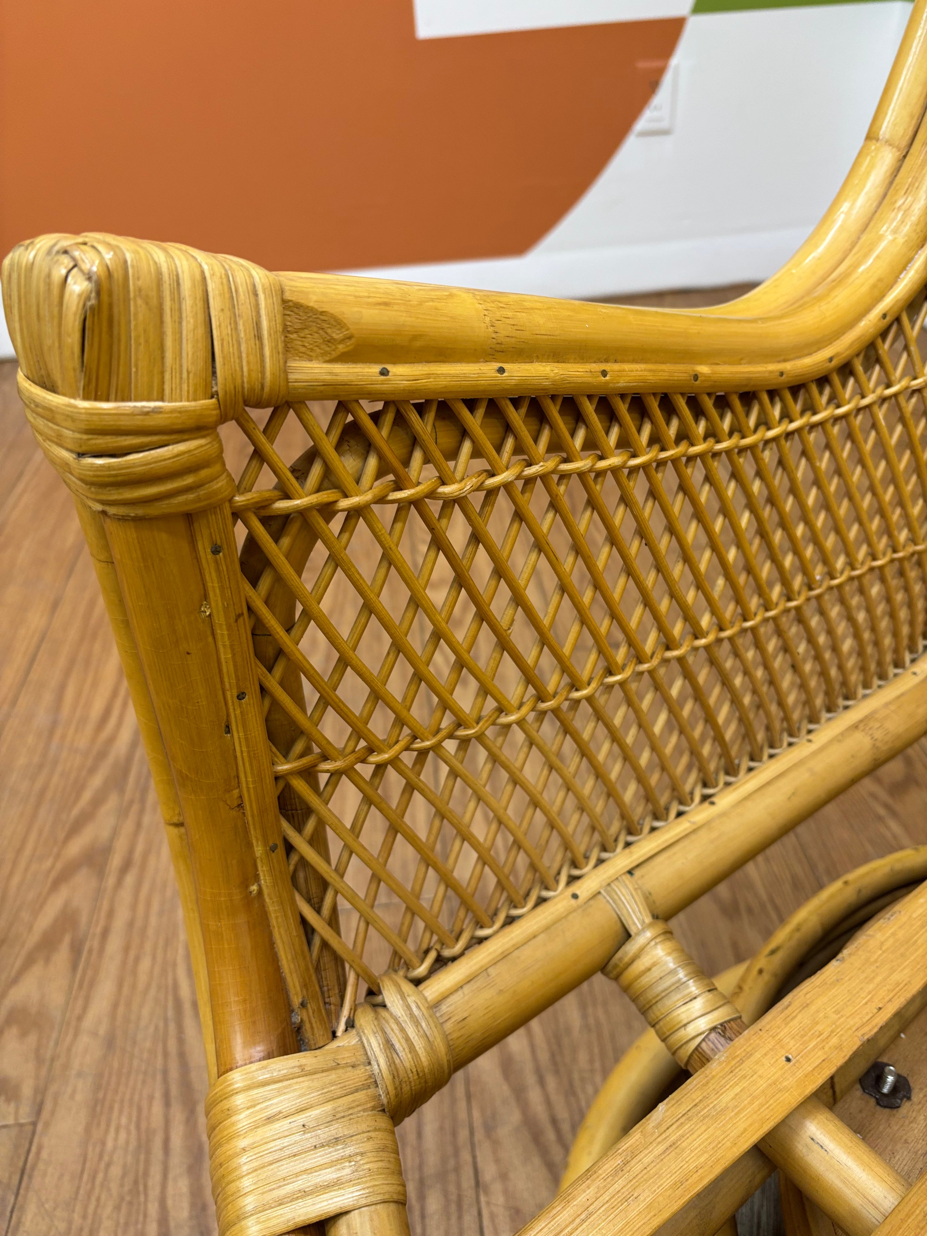 Rattan Swivel Armchair