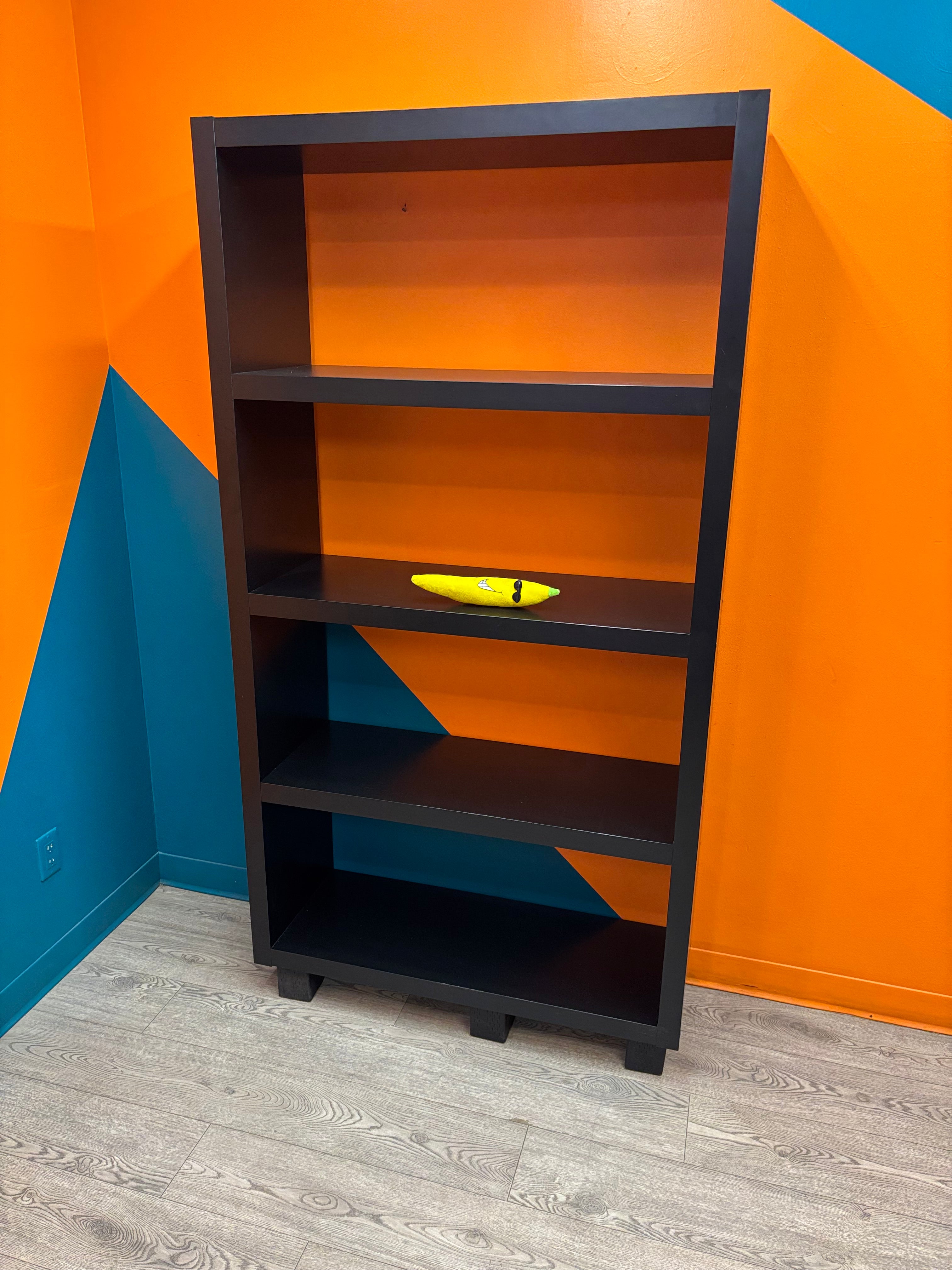 Tall Black Bookshelf