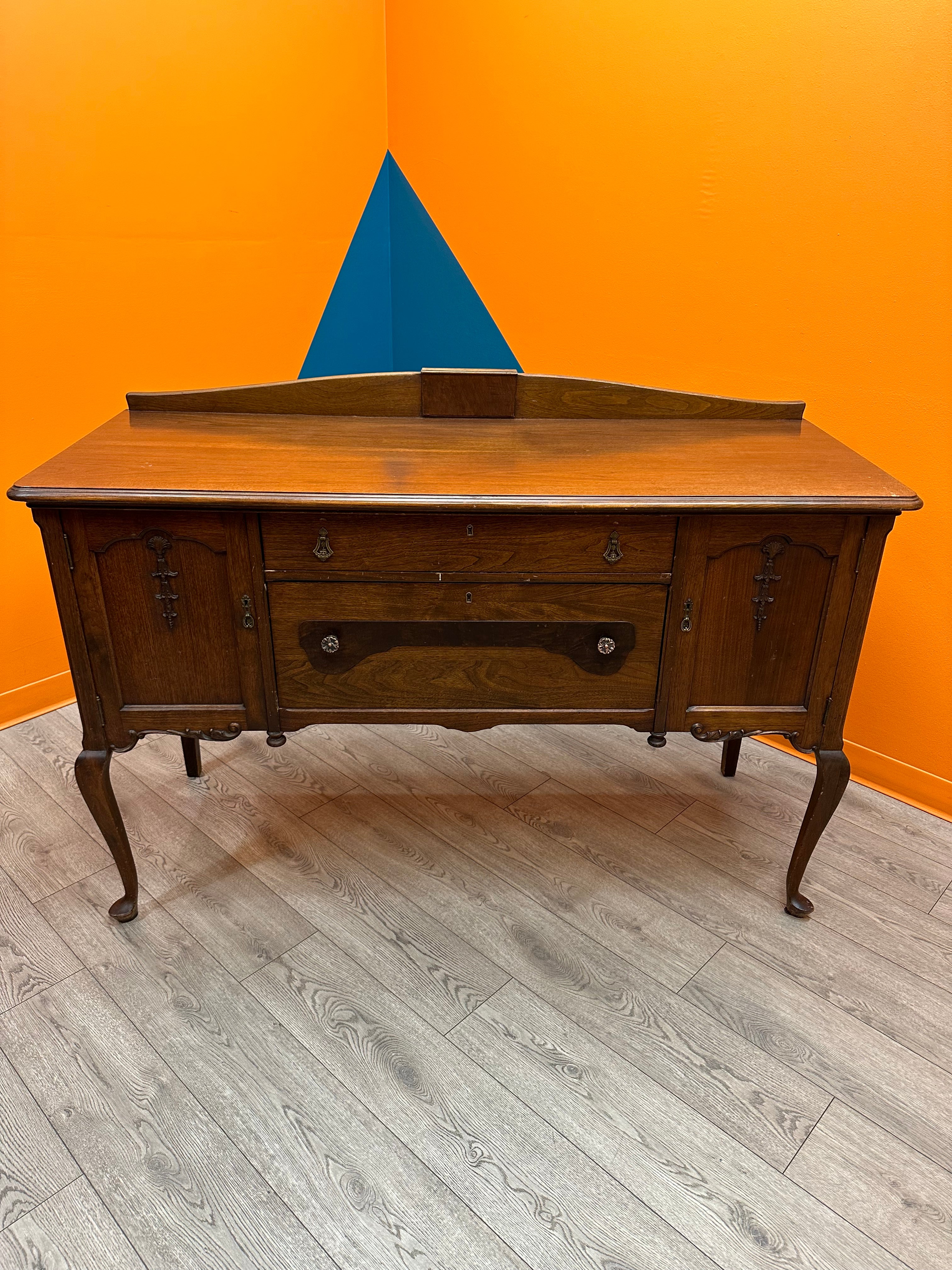 Dark Brown Wooden Dresser