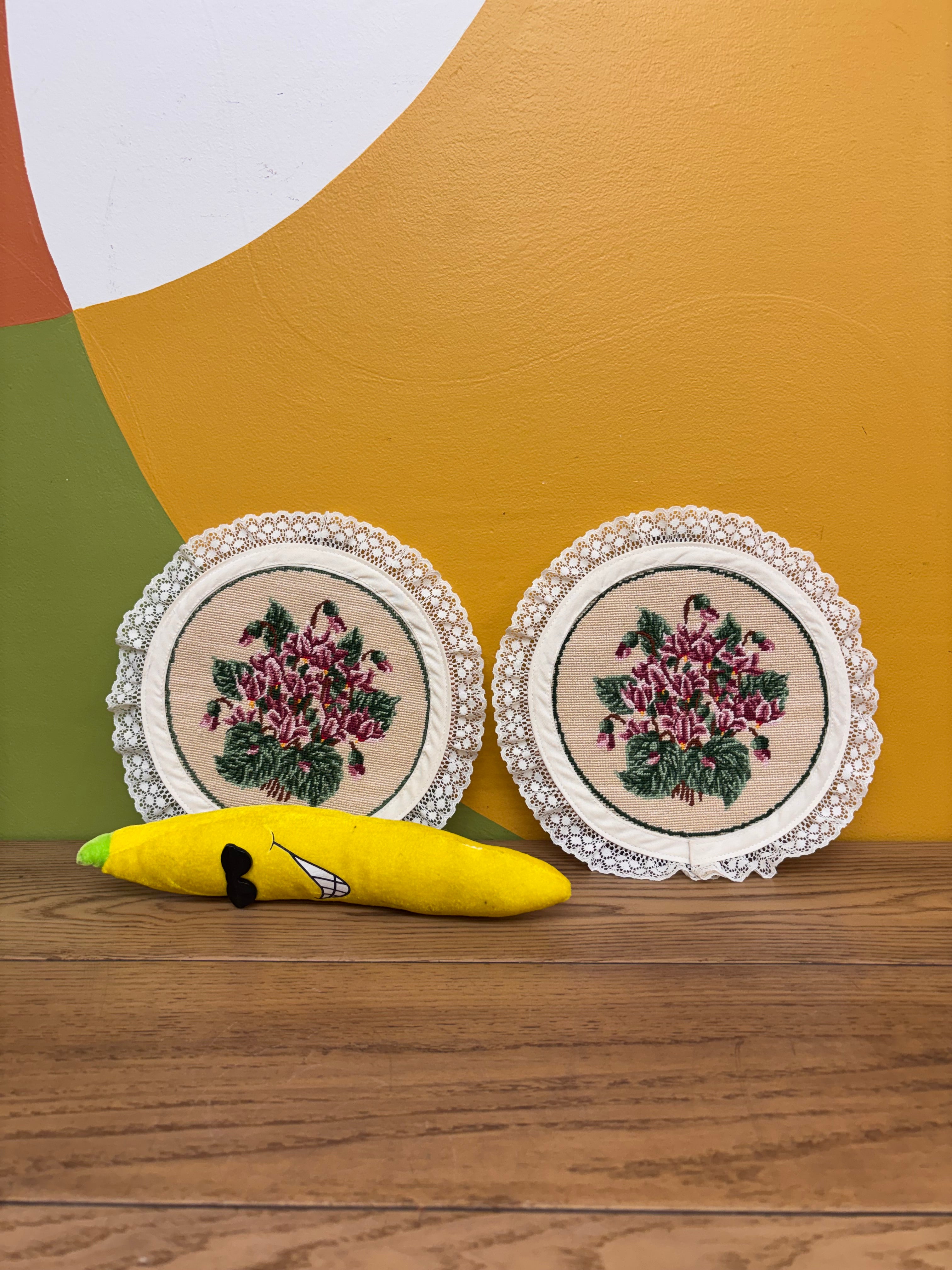 Set of 2 Needlepoints