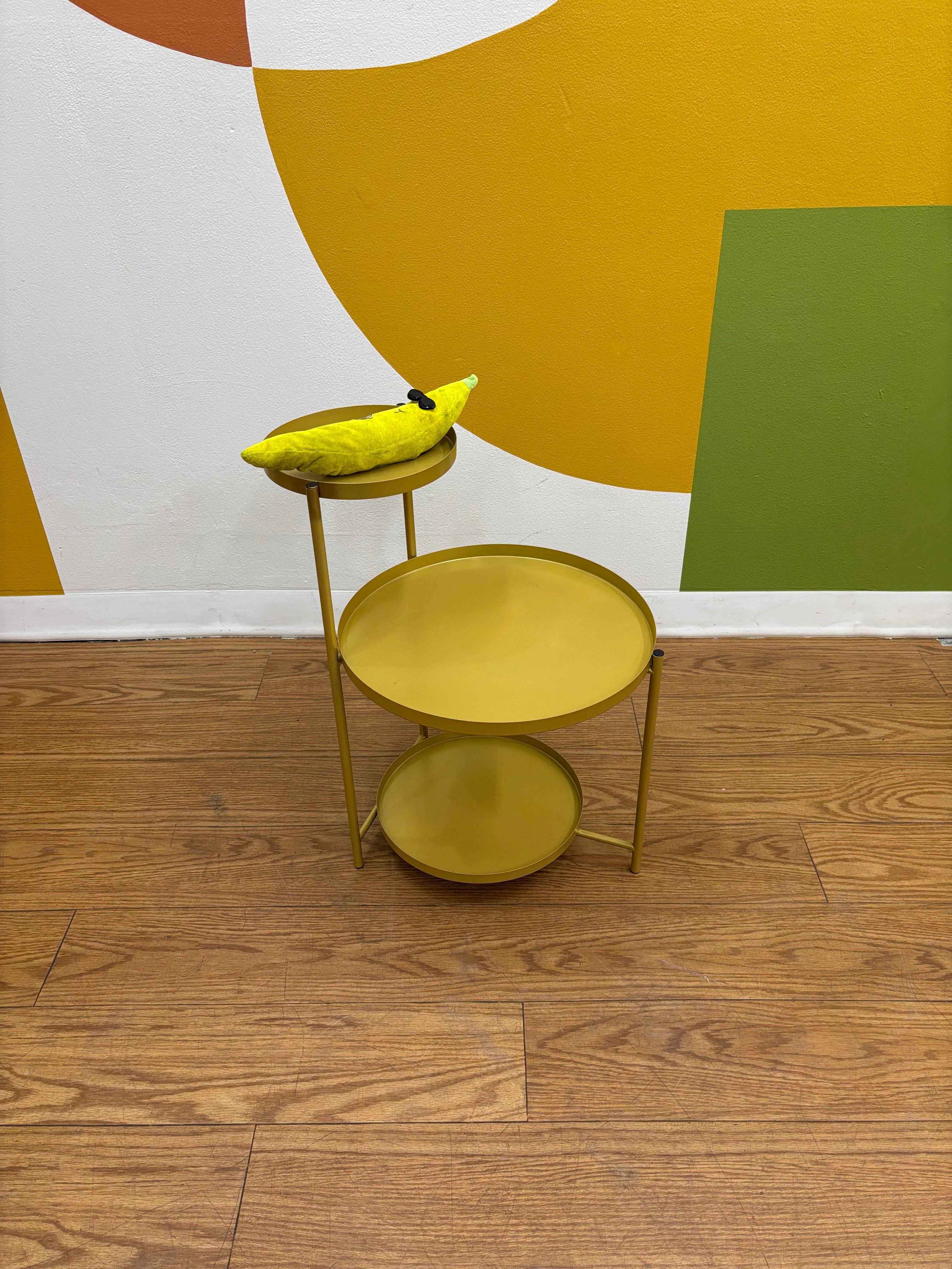 Metal Gold Tiered Plant Stand