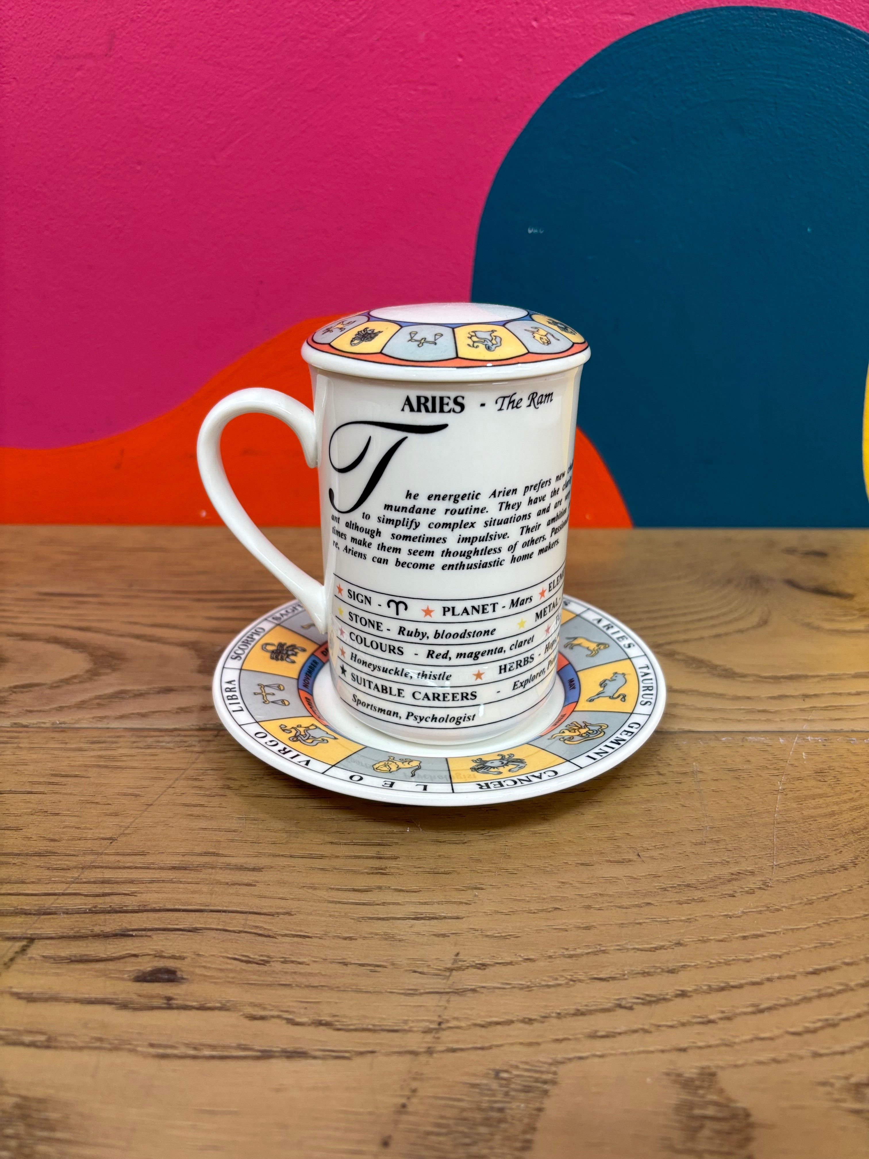 Zodiac Mug & Saucer - Aries
