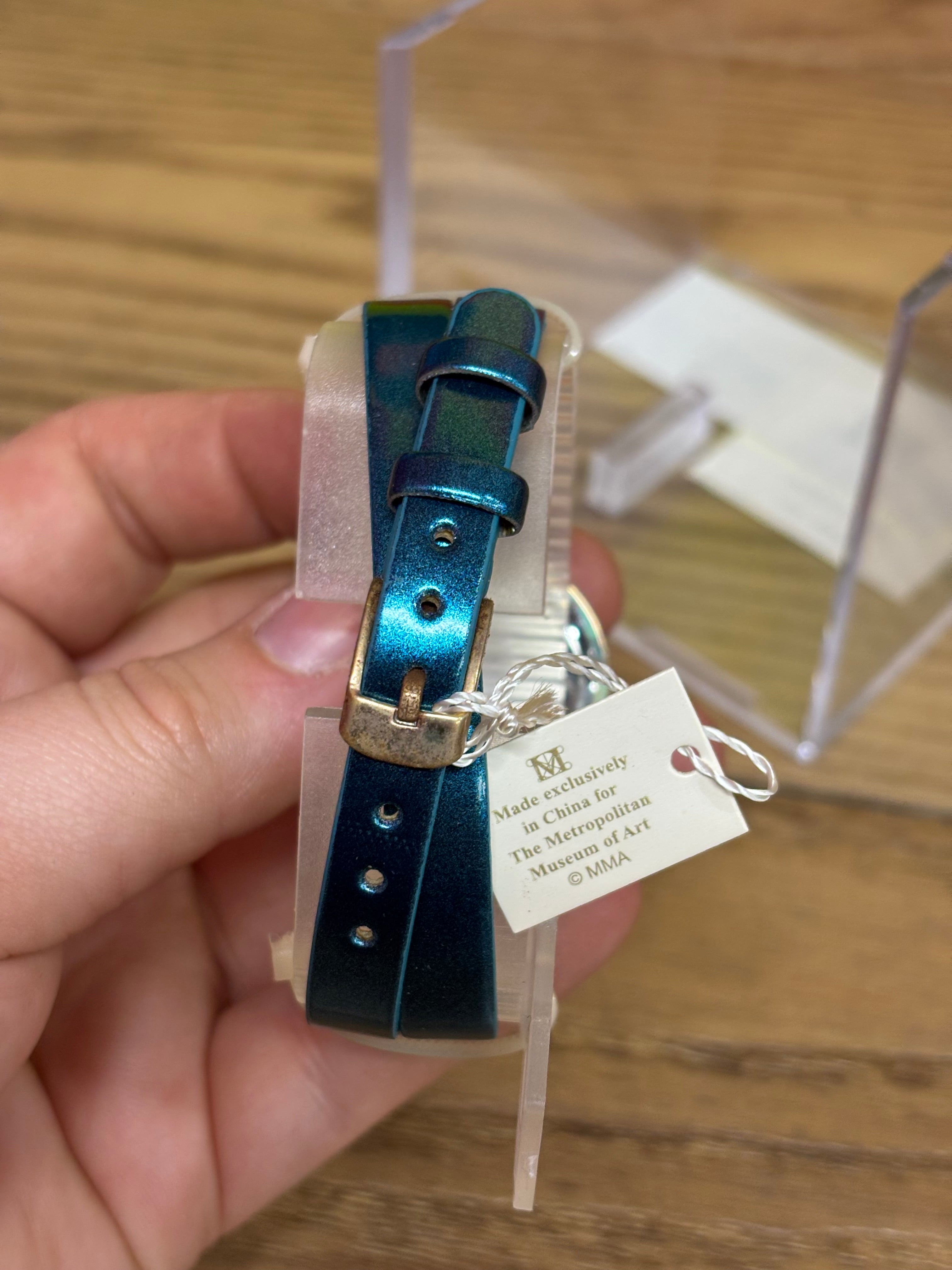 French Deco Poppies Wrap Watch