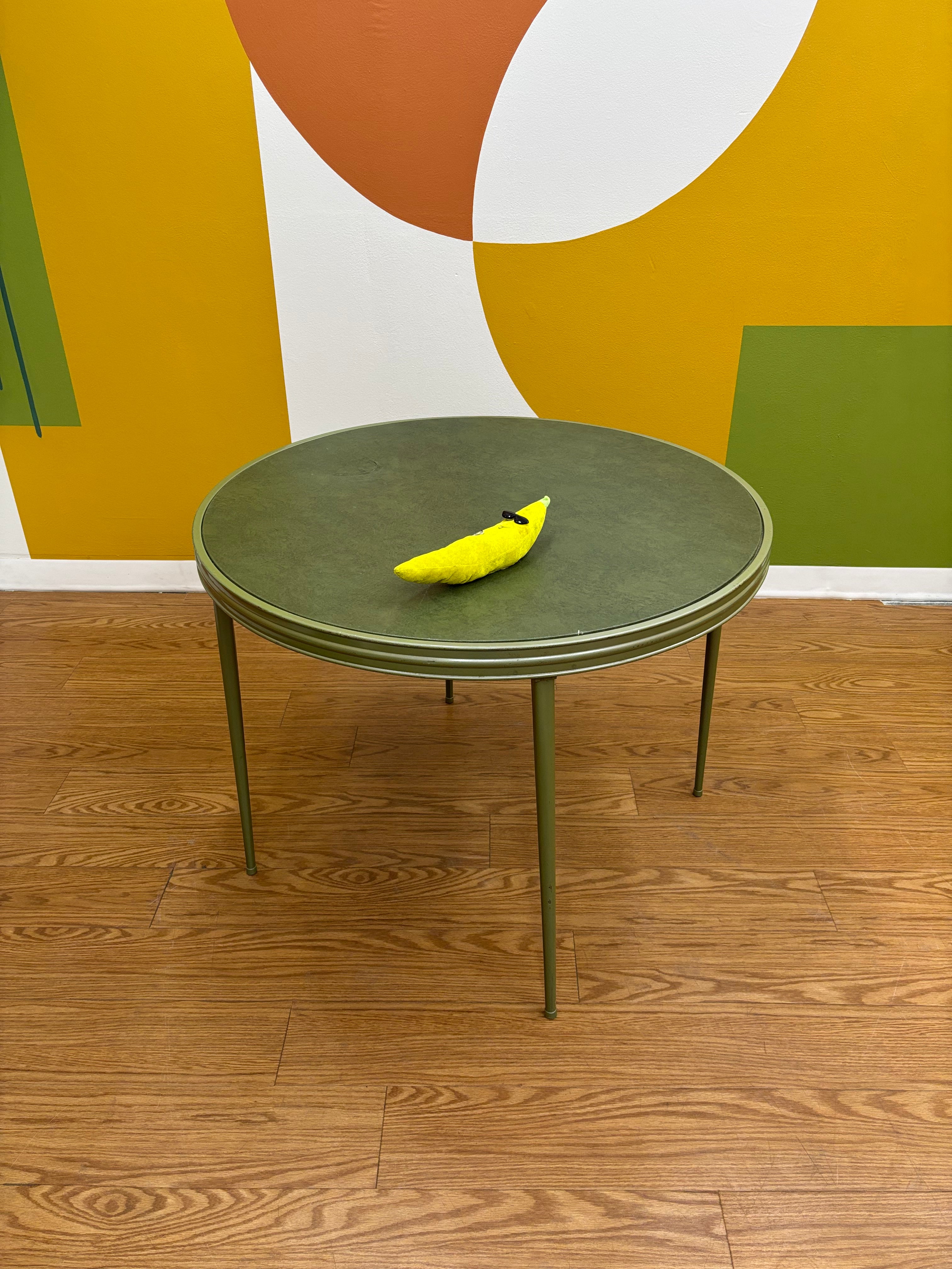 Green Folding Card Table