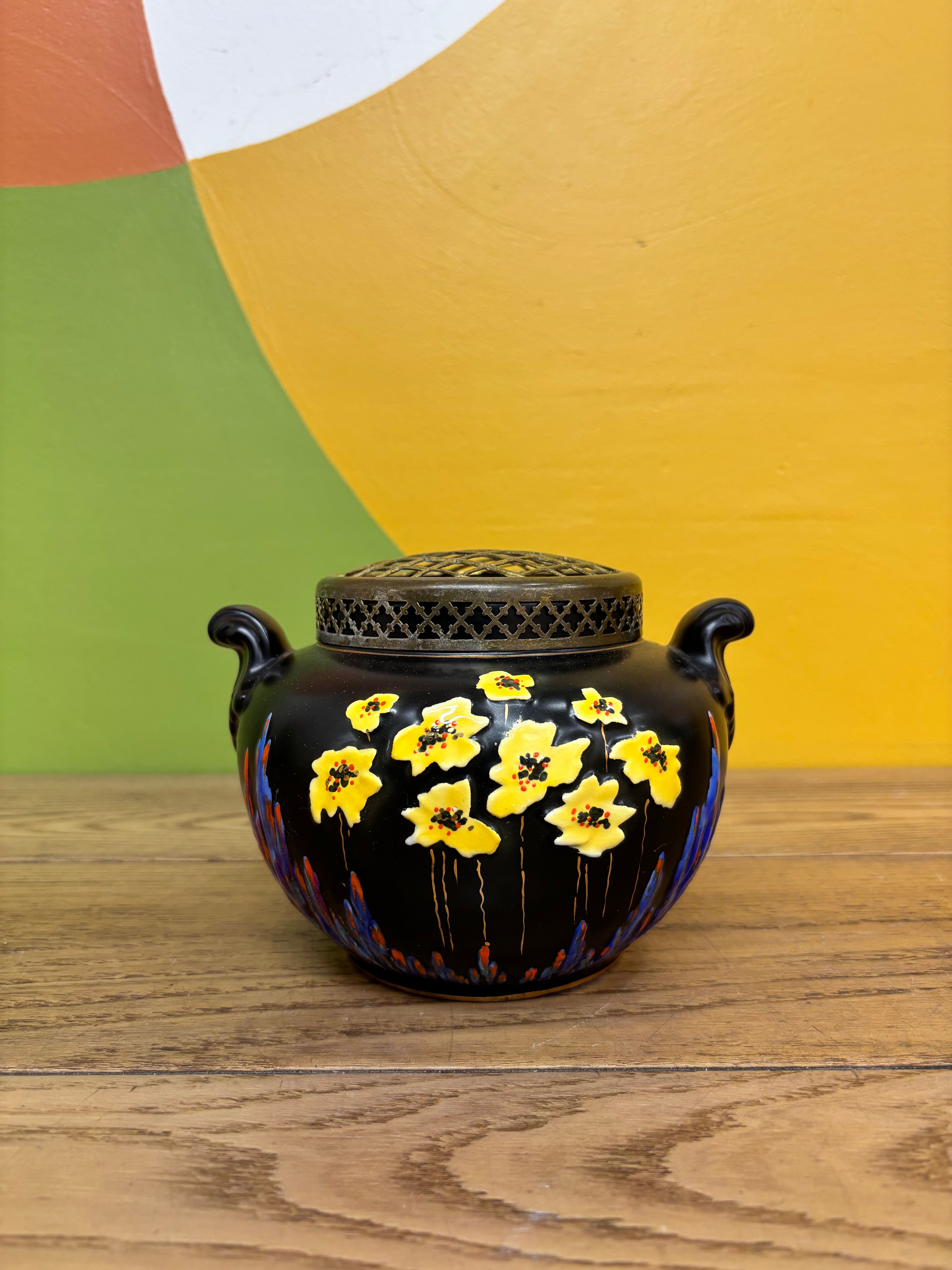 Falcon Ware Pottery Flower Frog