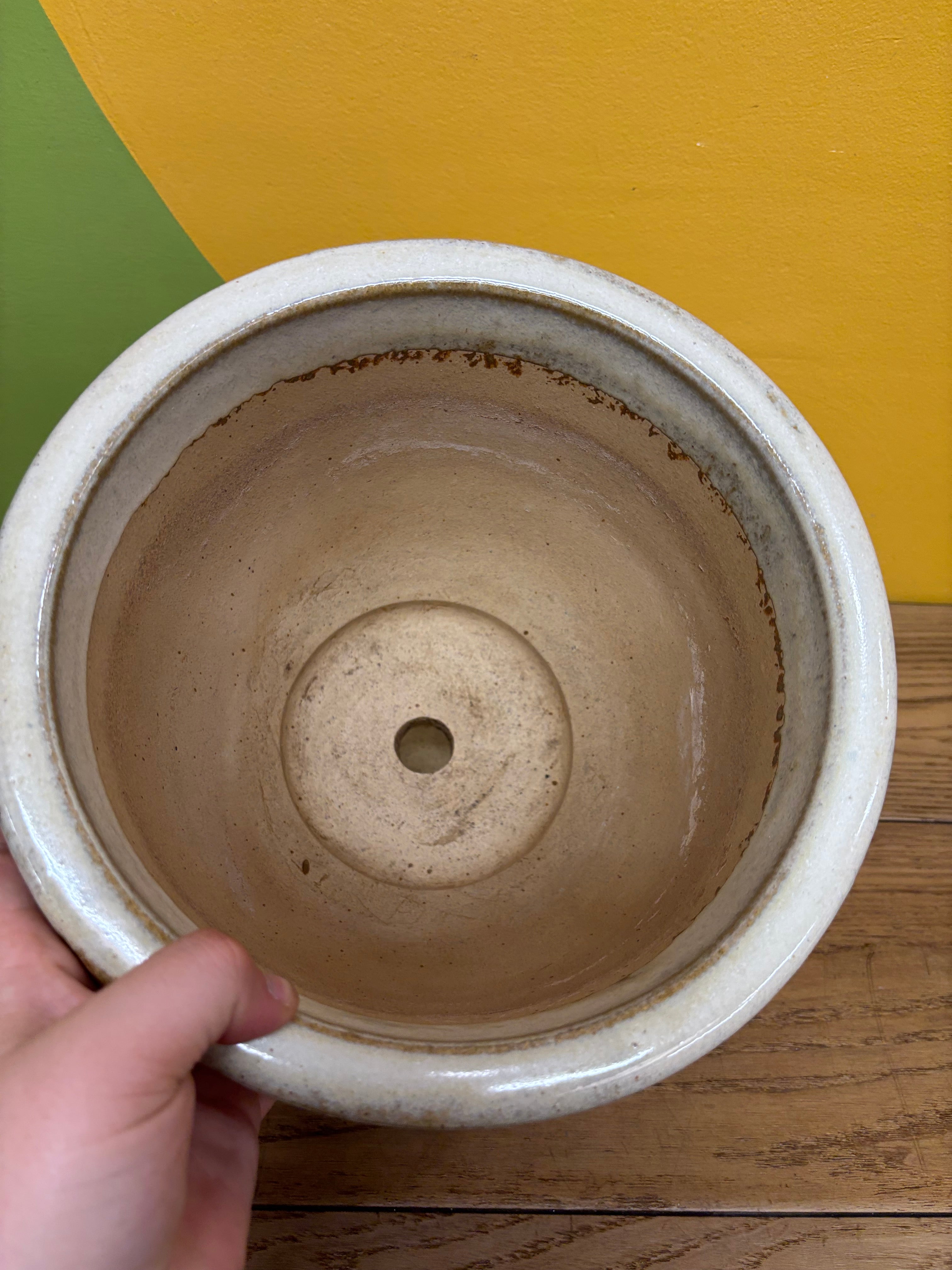Small Ceramic Beige Planter