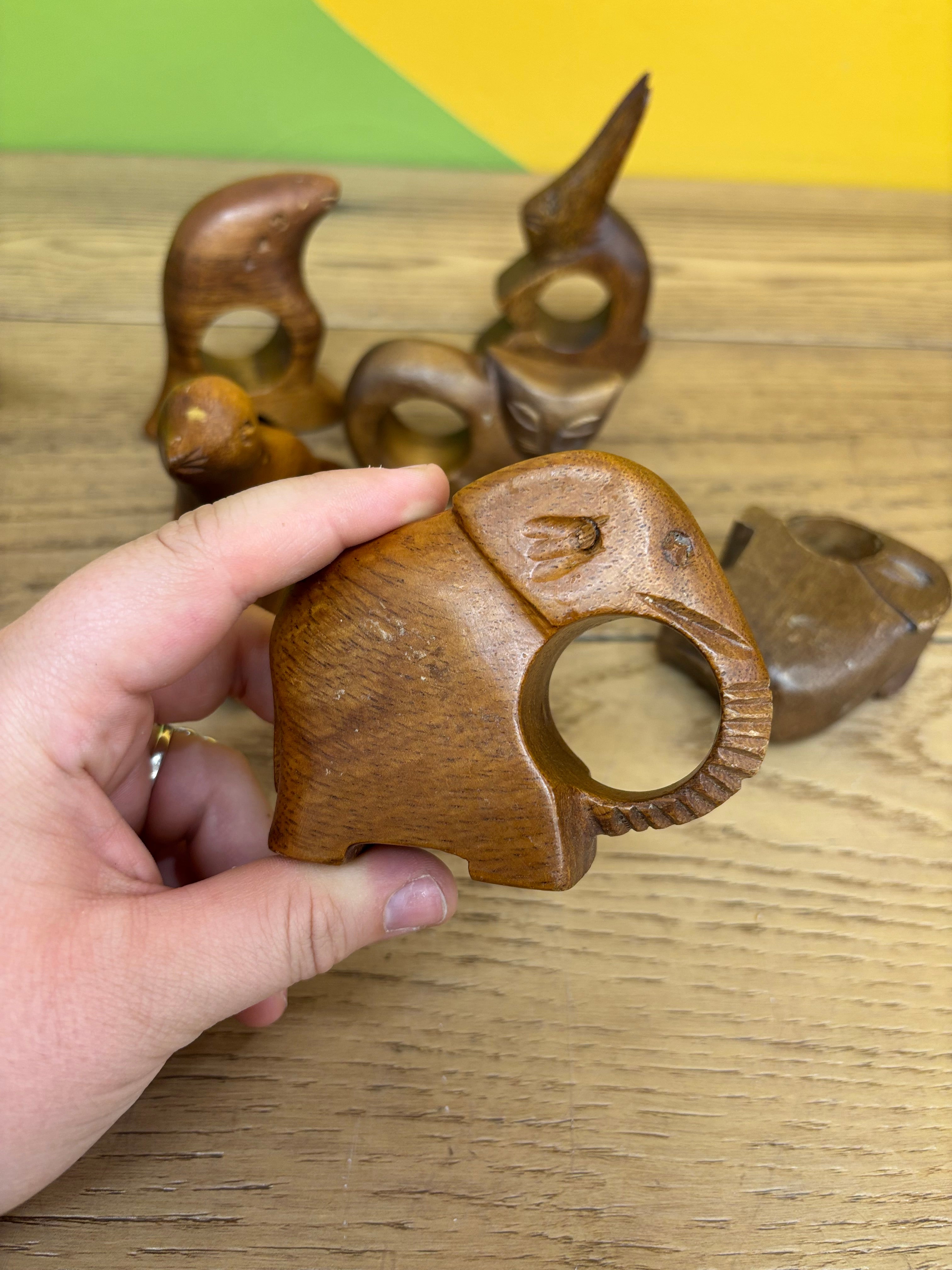 Wood Animal Napkin Holders