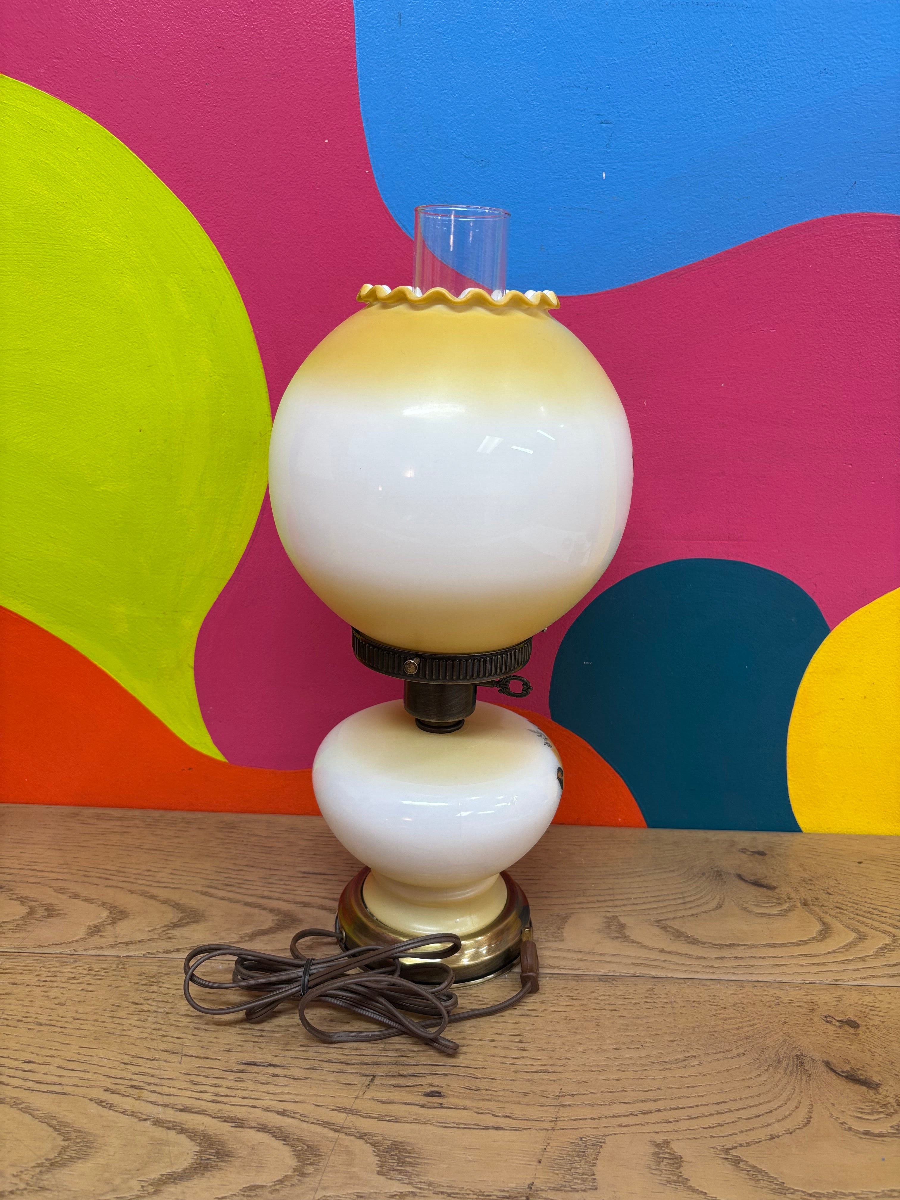 Floral Hurricane Lamp #2