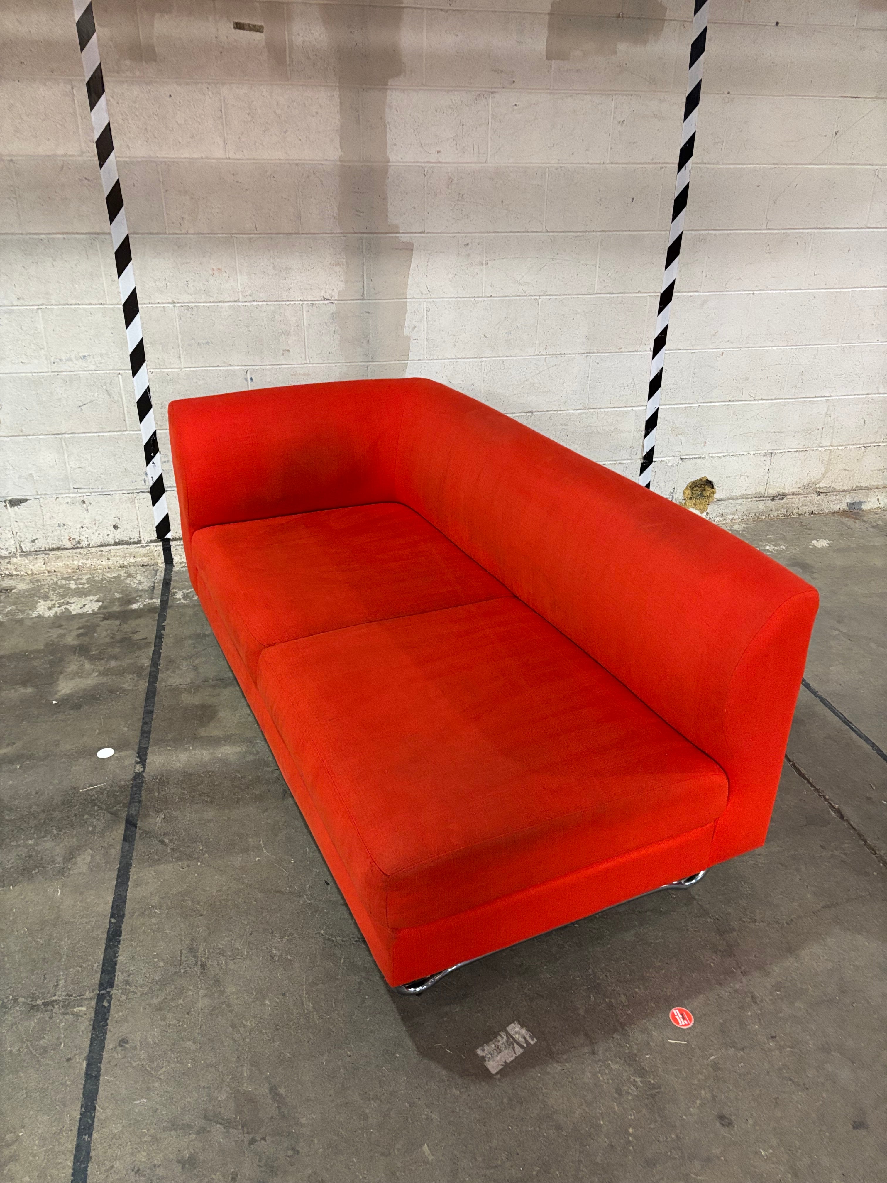 Orange 2 Piece Sectional (EQ3)