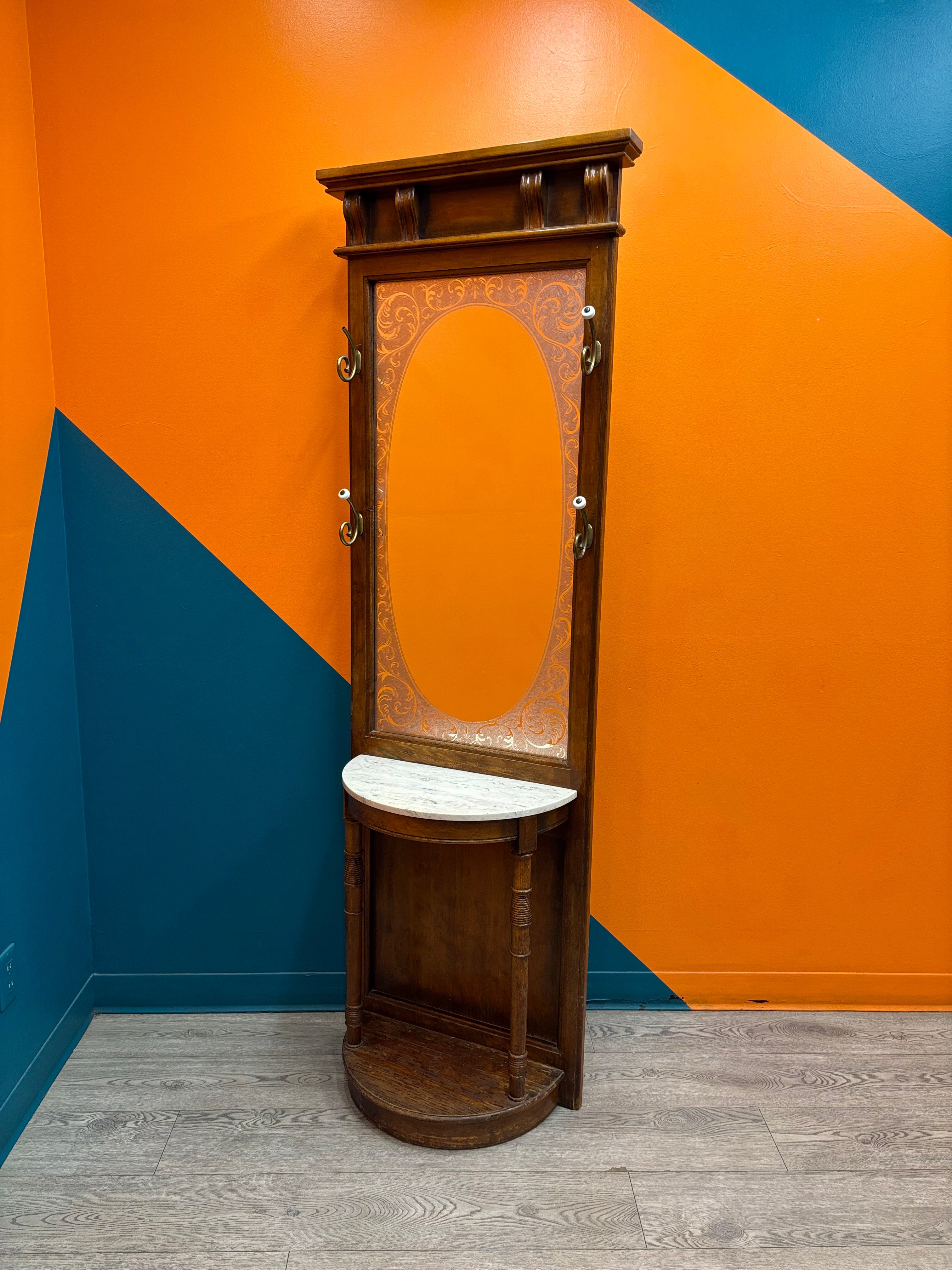 Hall Tree with Mirror