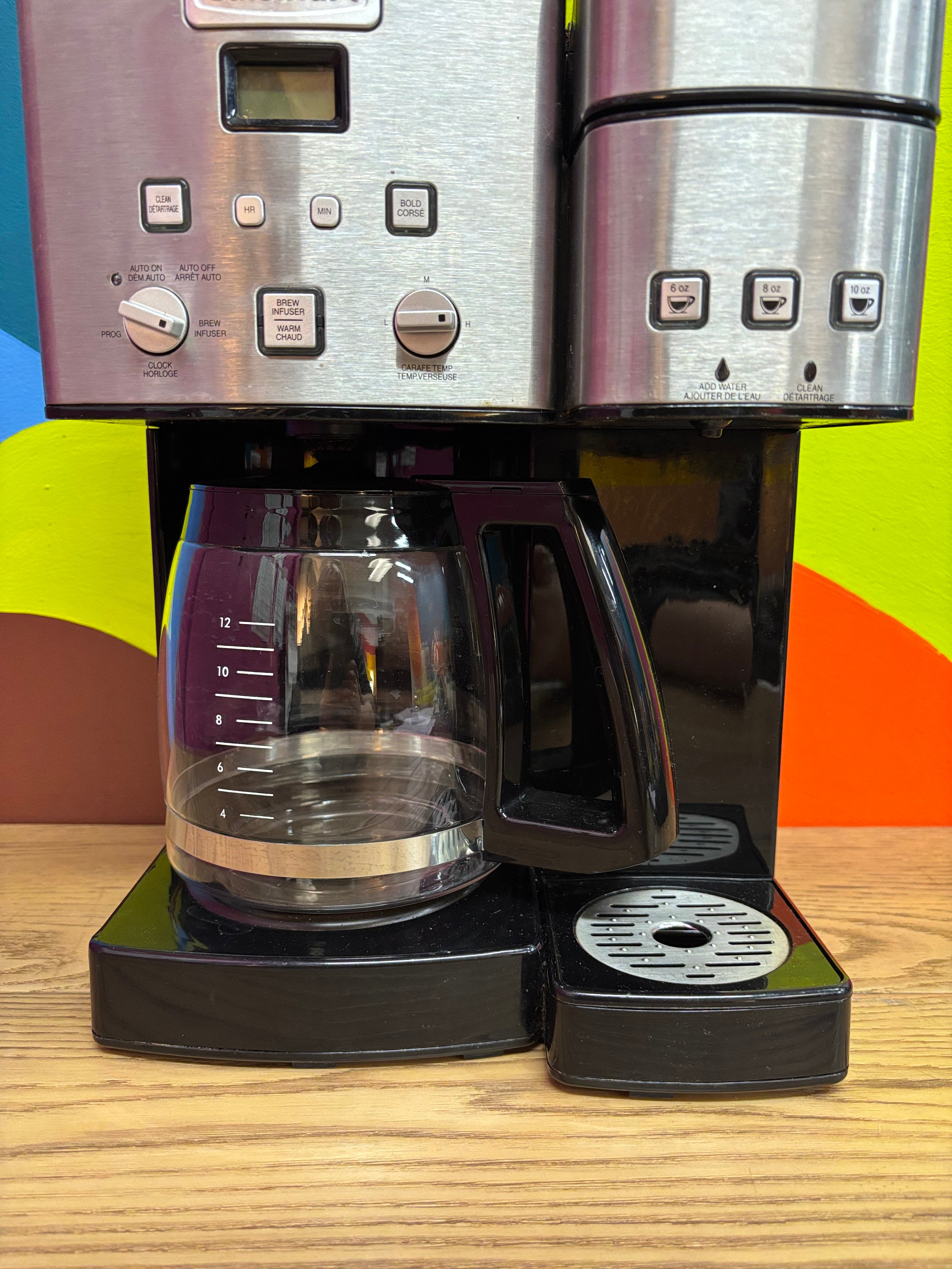 Cuisinart 12 Cup Coffee Maker and Single Serve Brewer