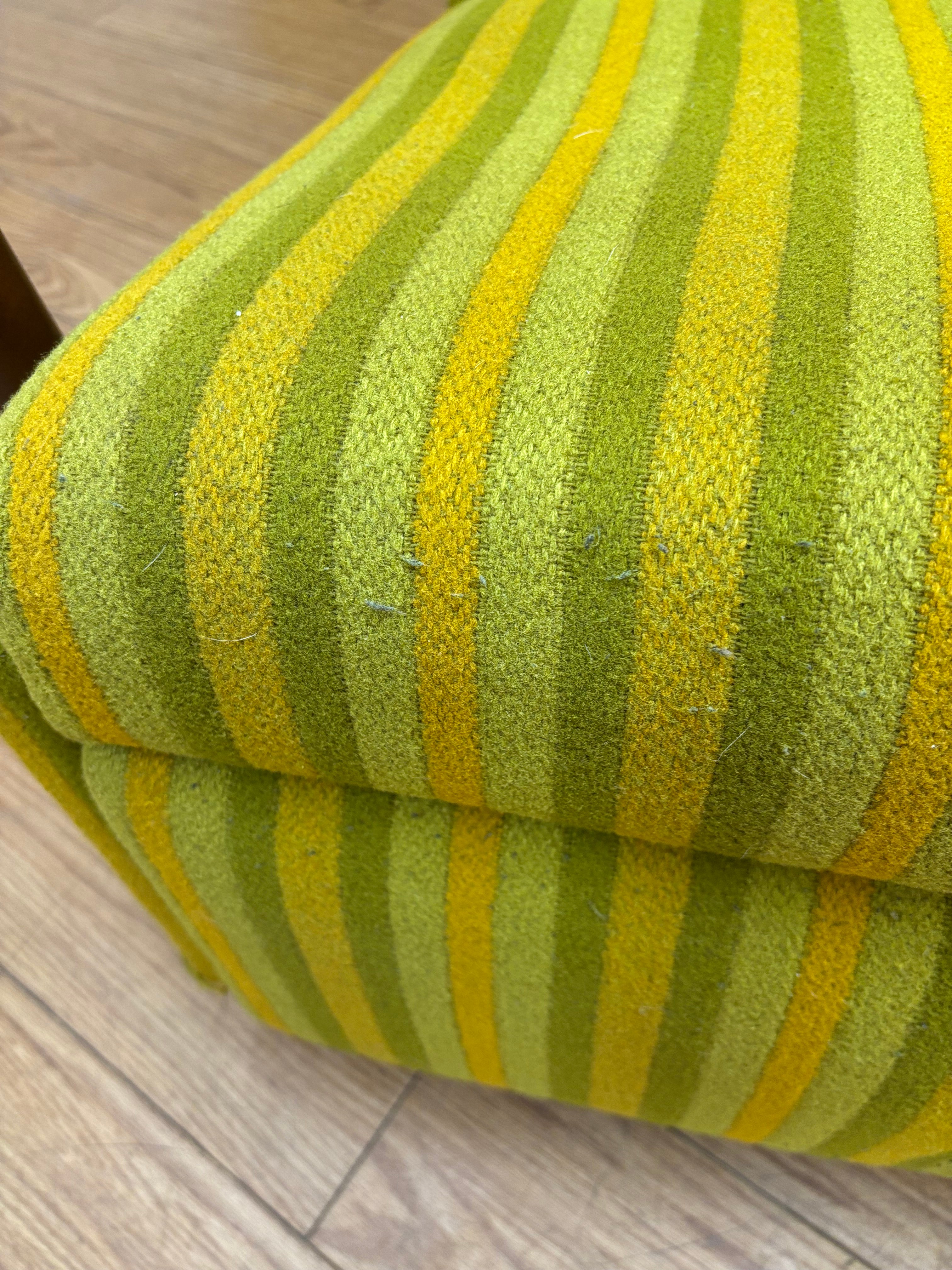 Striped Reclining Armchair