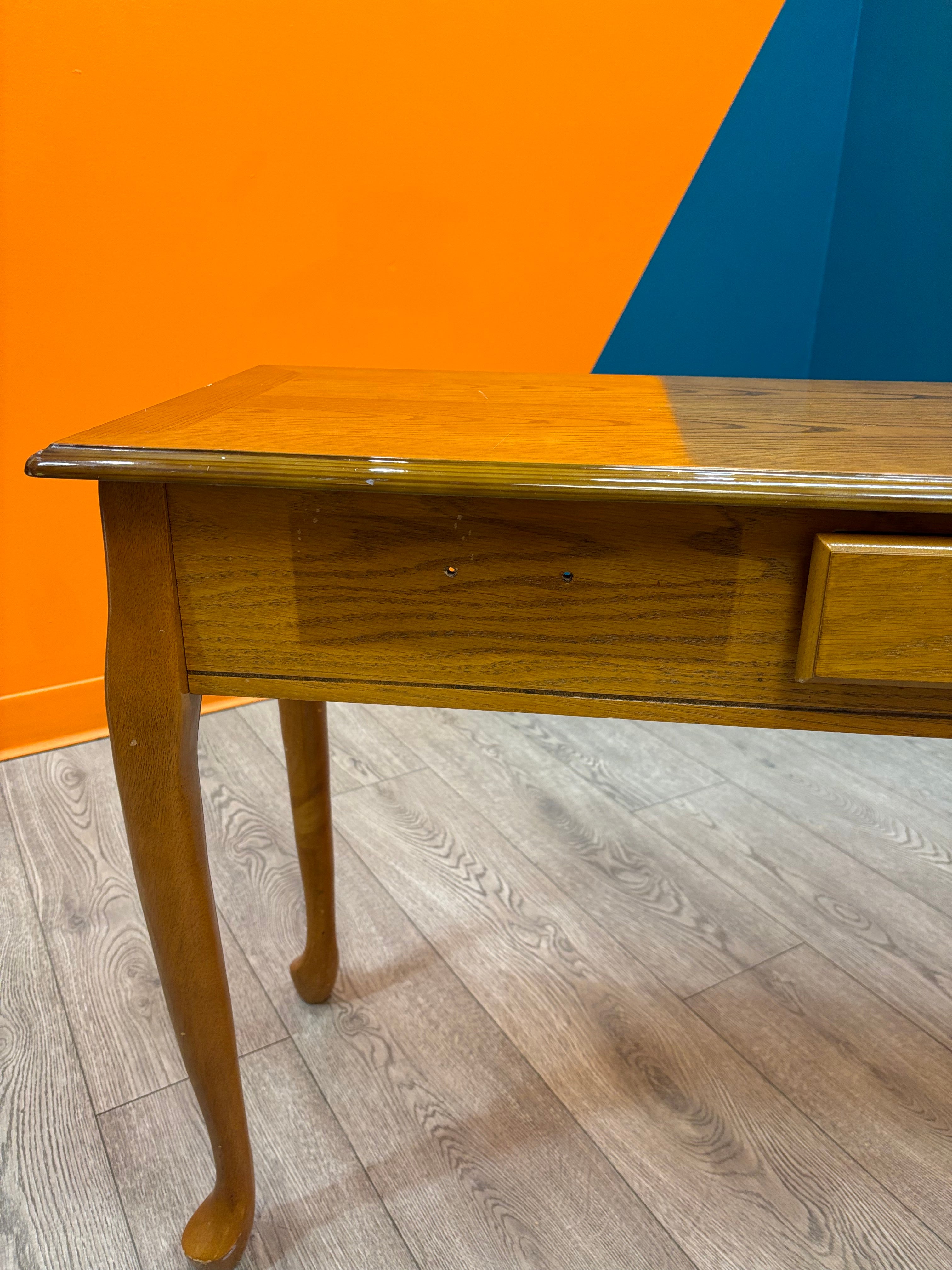 Brown Wood Console Table