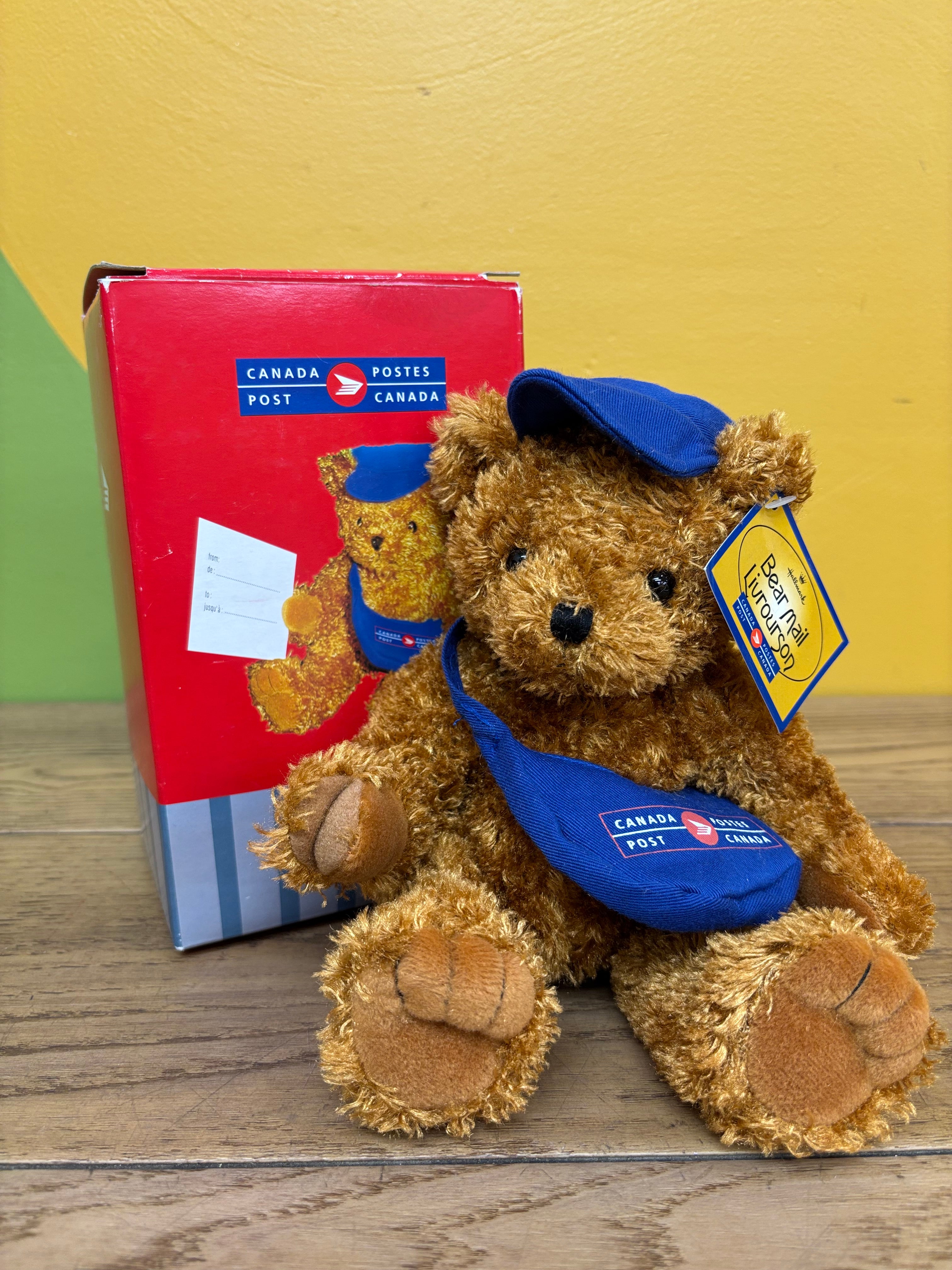 Hallmark Canada Post Bear Mail Plush