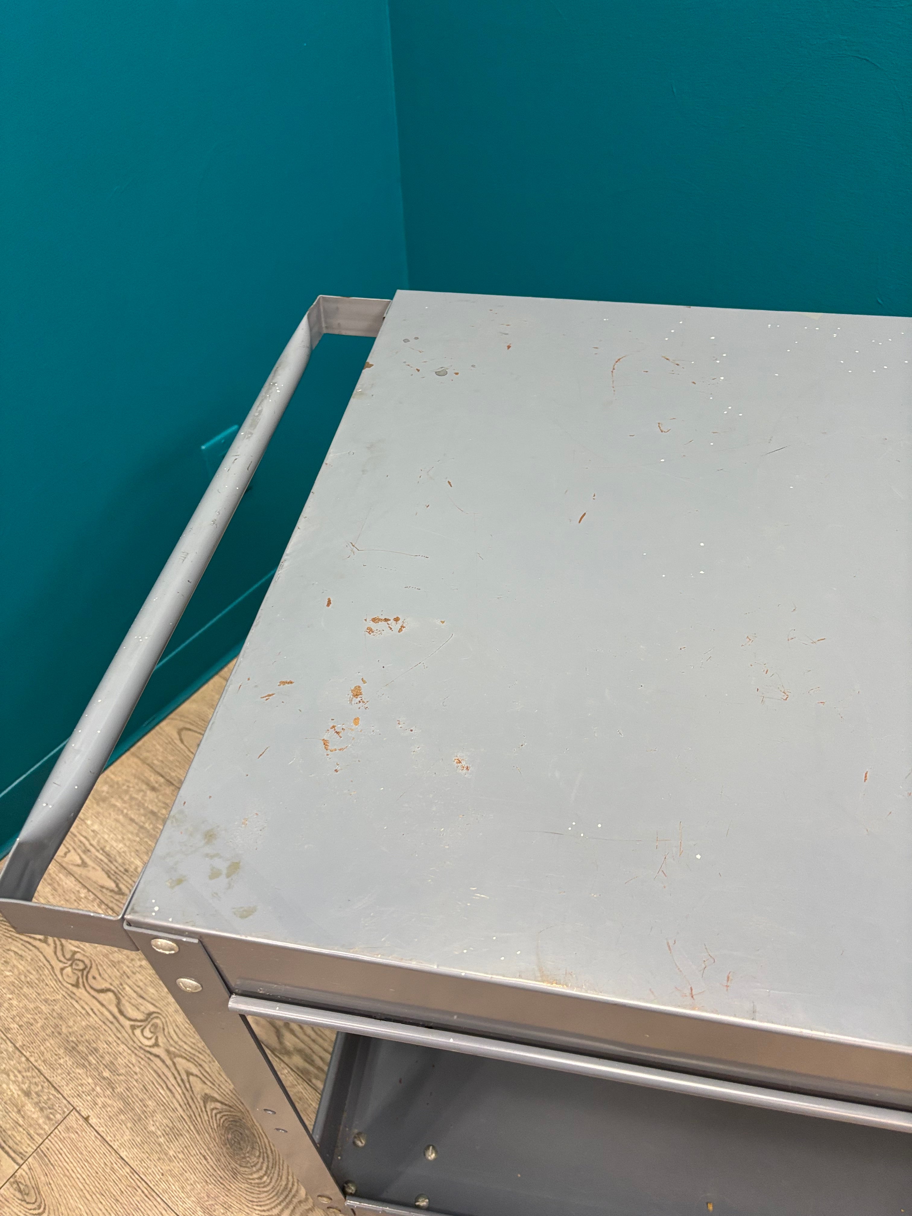 Large Metal Rolling Cart