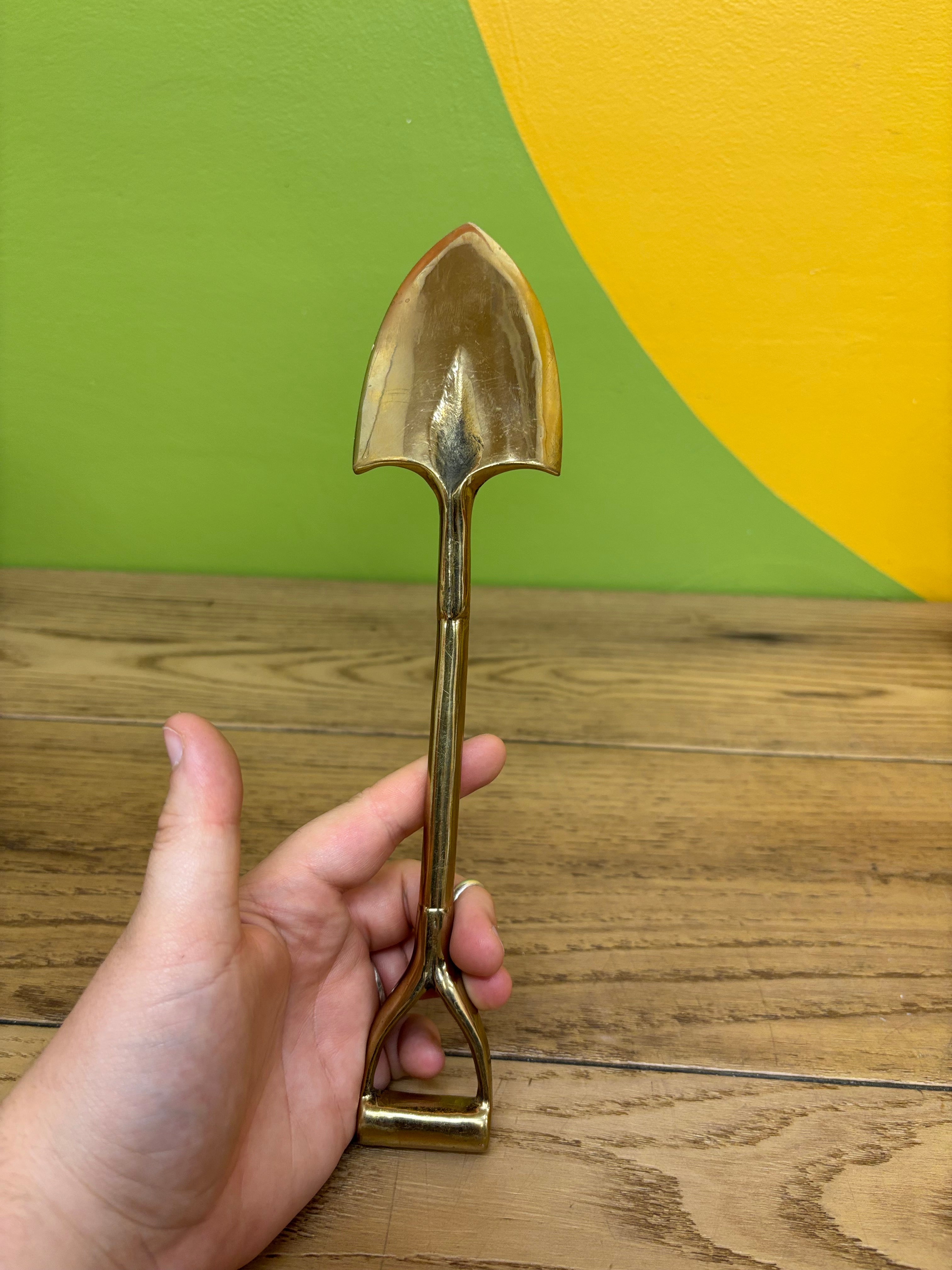 (2) Brass Shovels