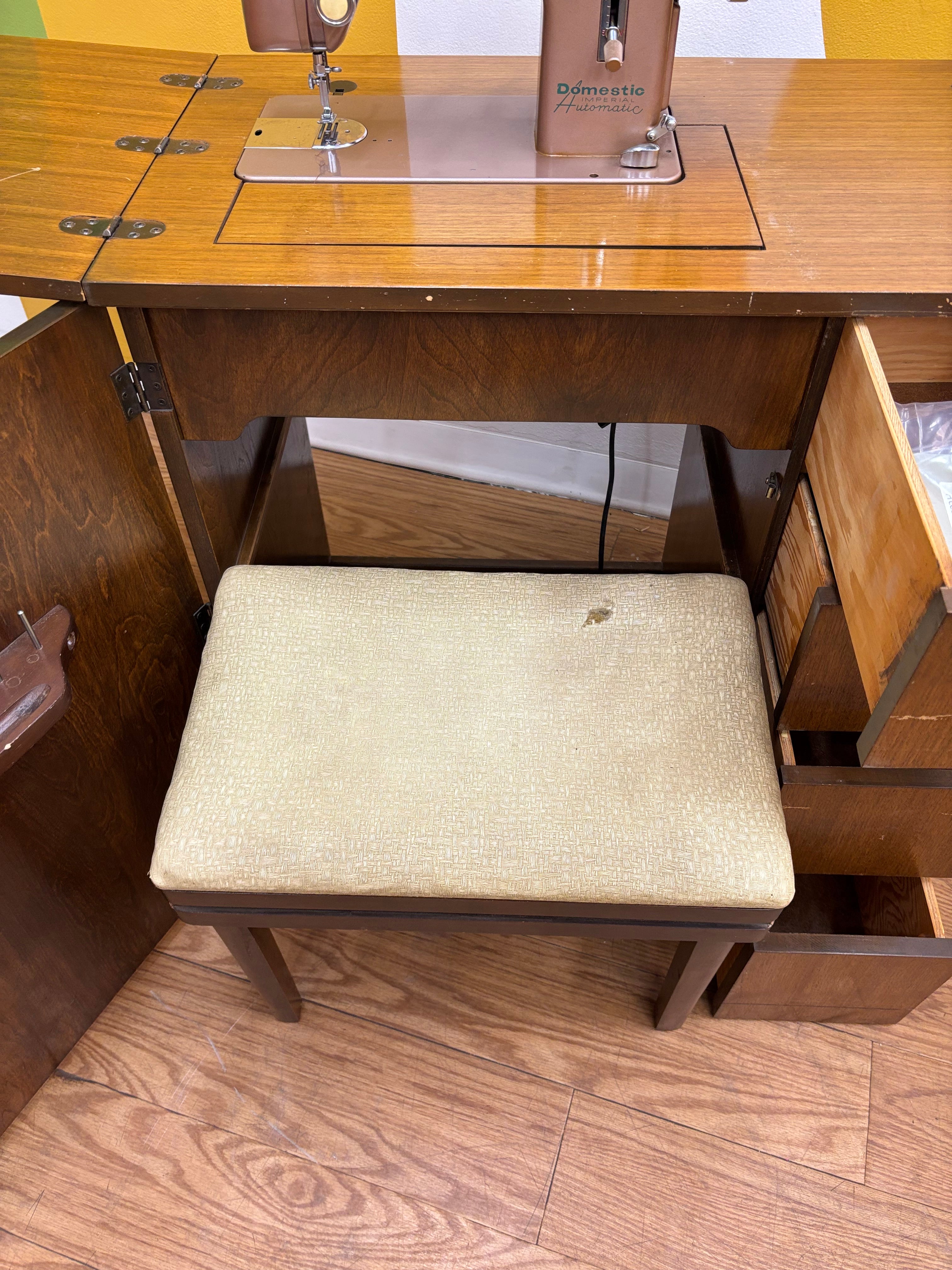 Domestic Imperial Automatic Sewing Machine Cabinet
