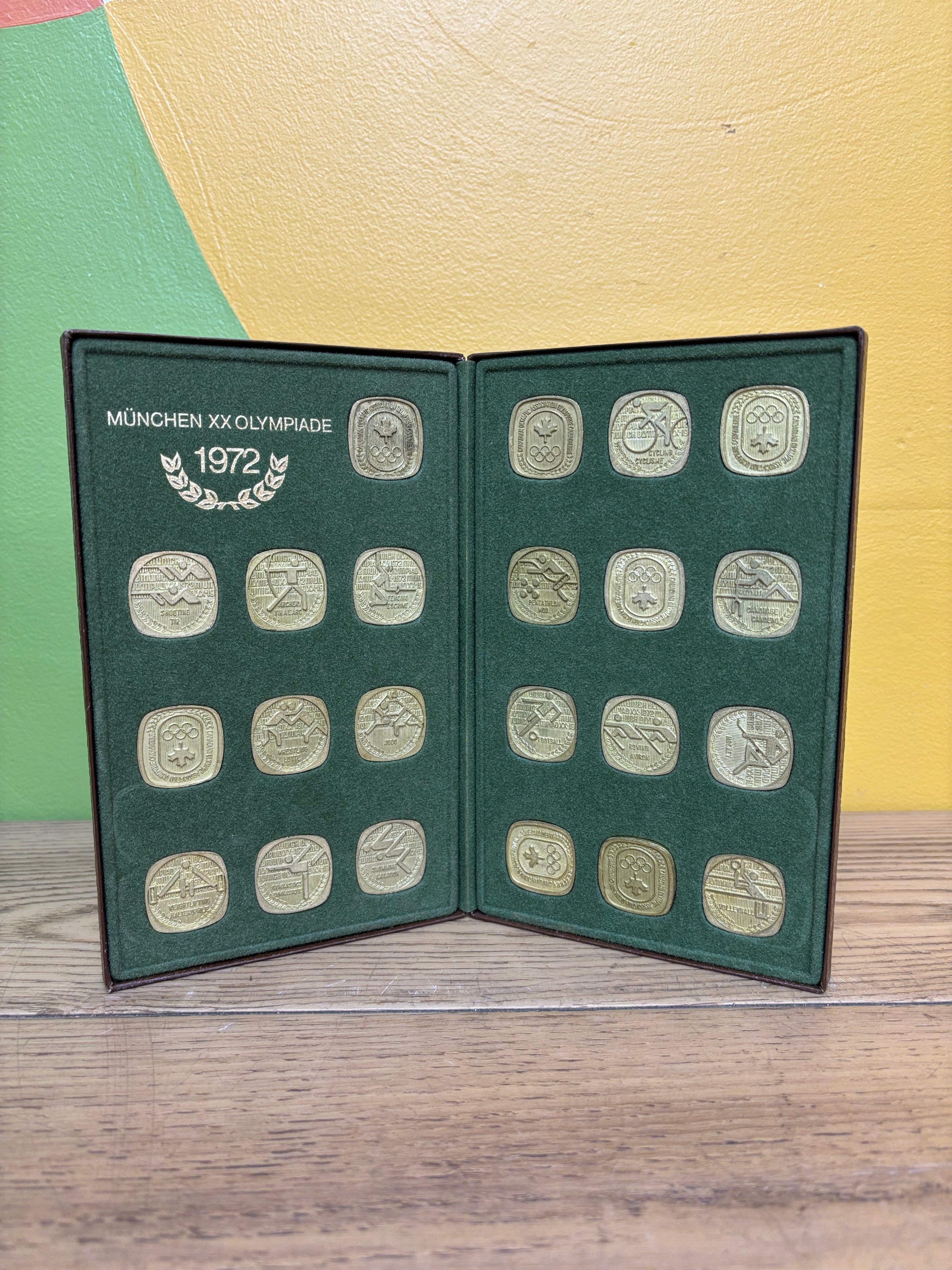 Munich Olympic Games Medallion and Token Set