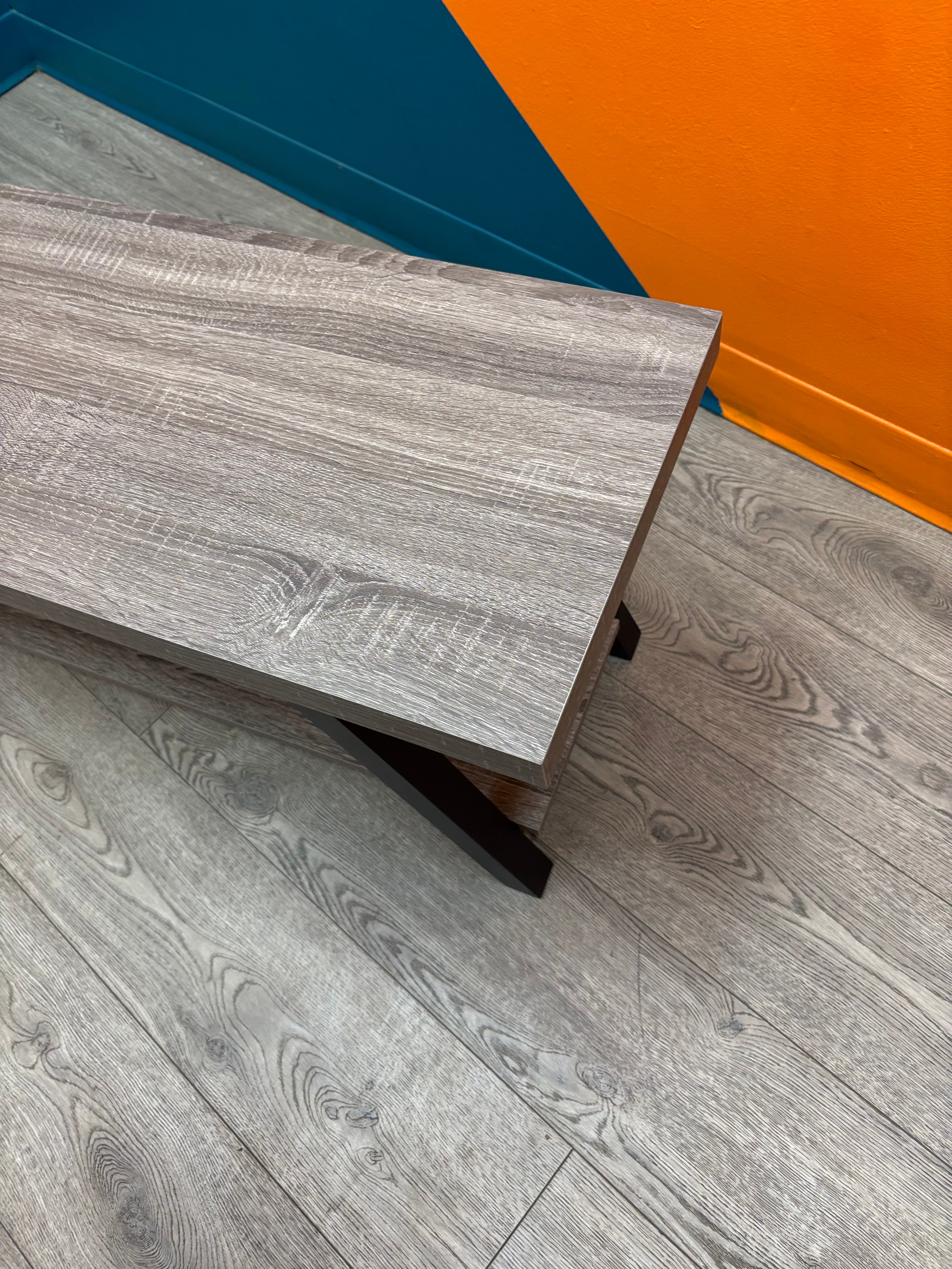 Grey & Black Bench