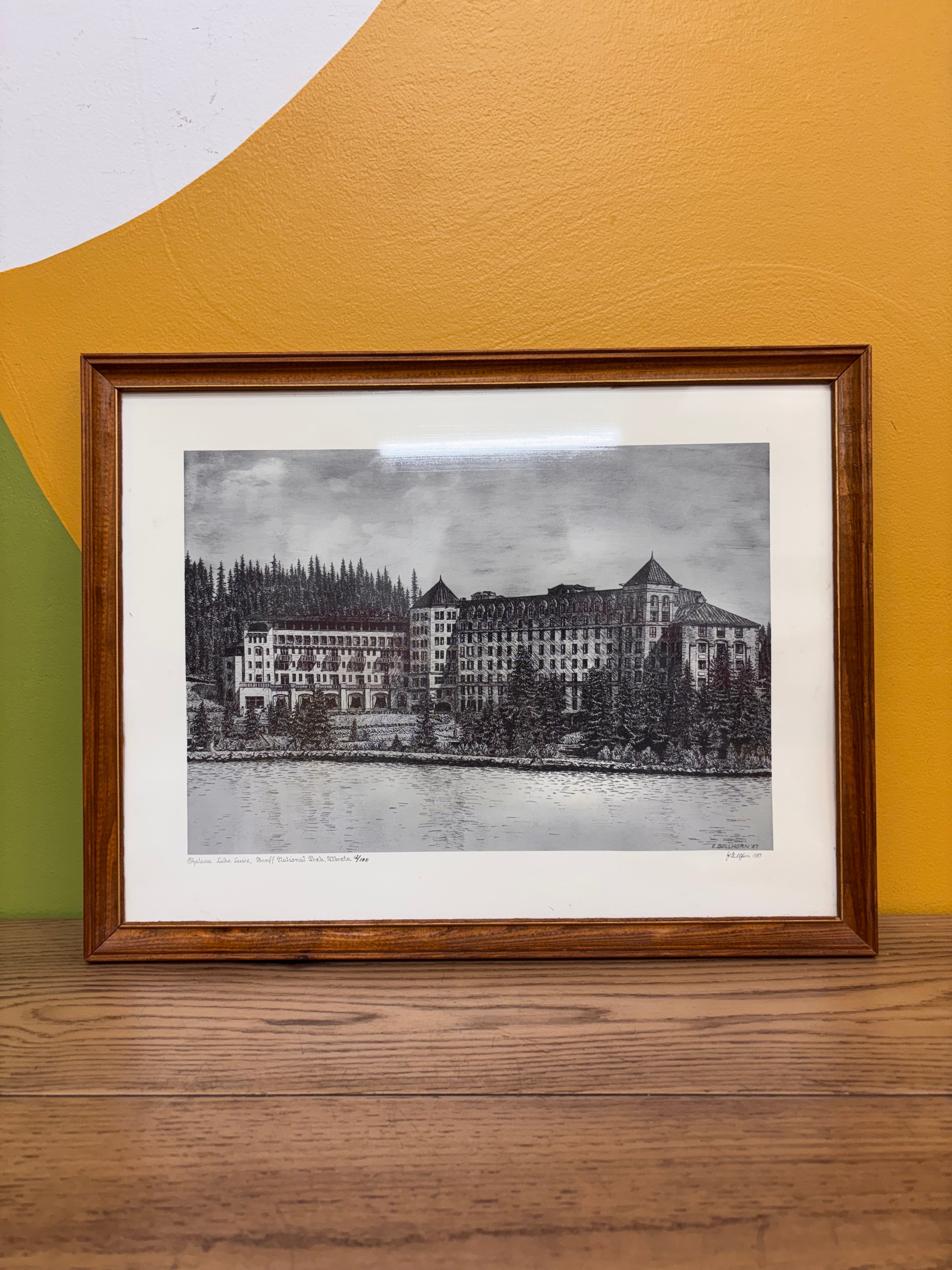 Framed Fairmont Chateau Lake Louise Print