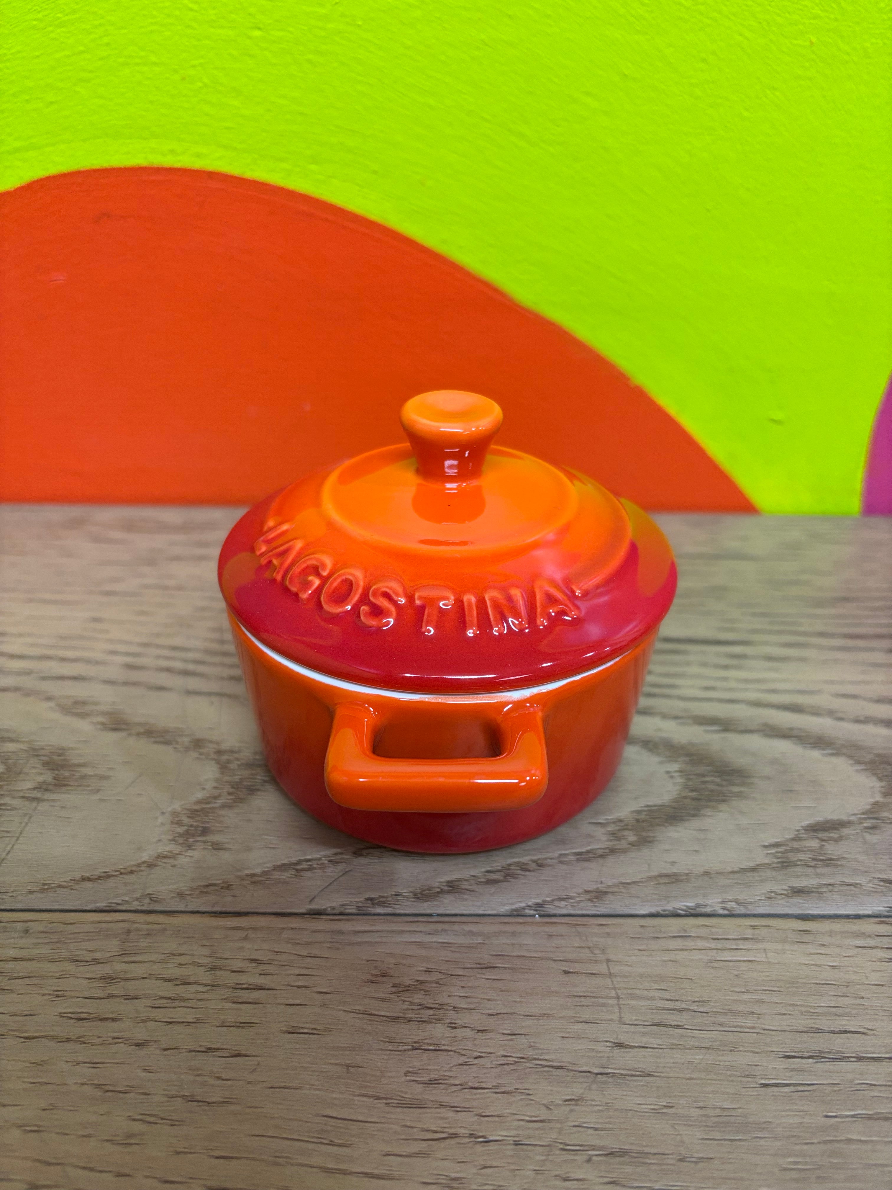 Lagostina Stoneware Mini Casserole Dish - Orange
