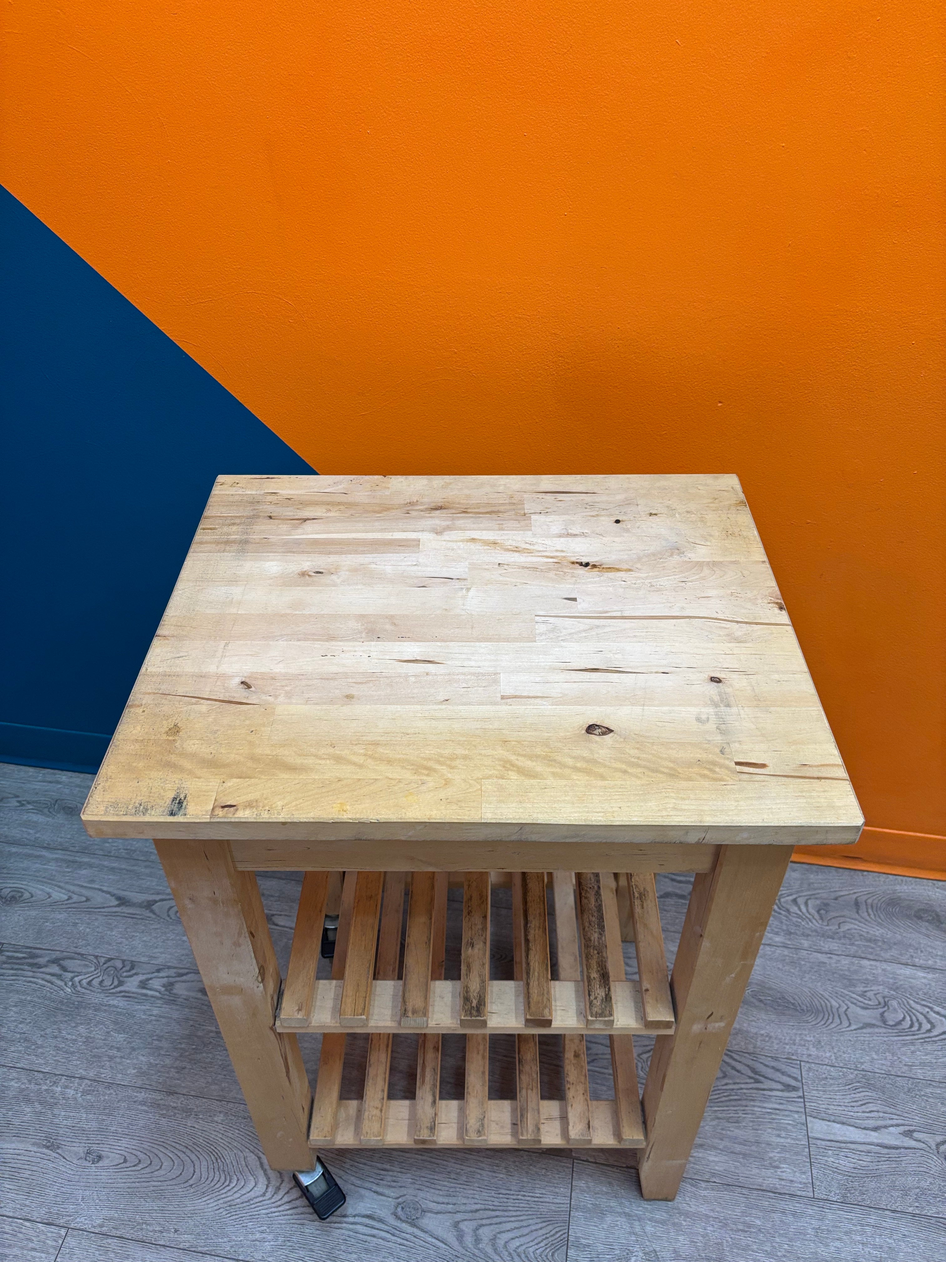 Wood Kitchen Cart
